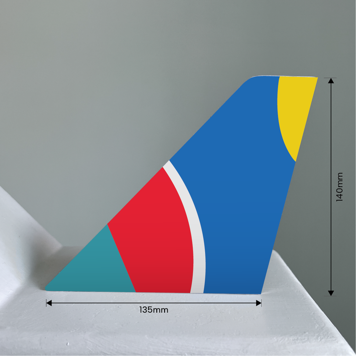 Air 2000 (tapestry) metal tail