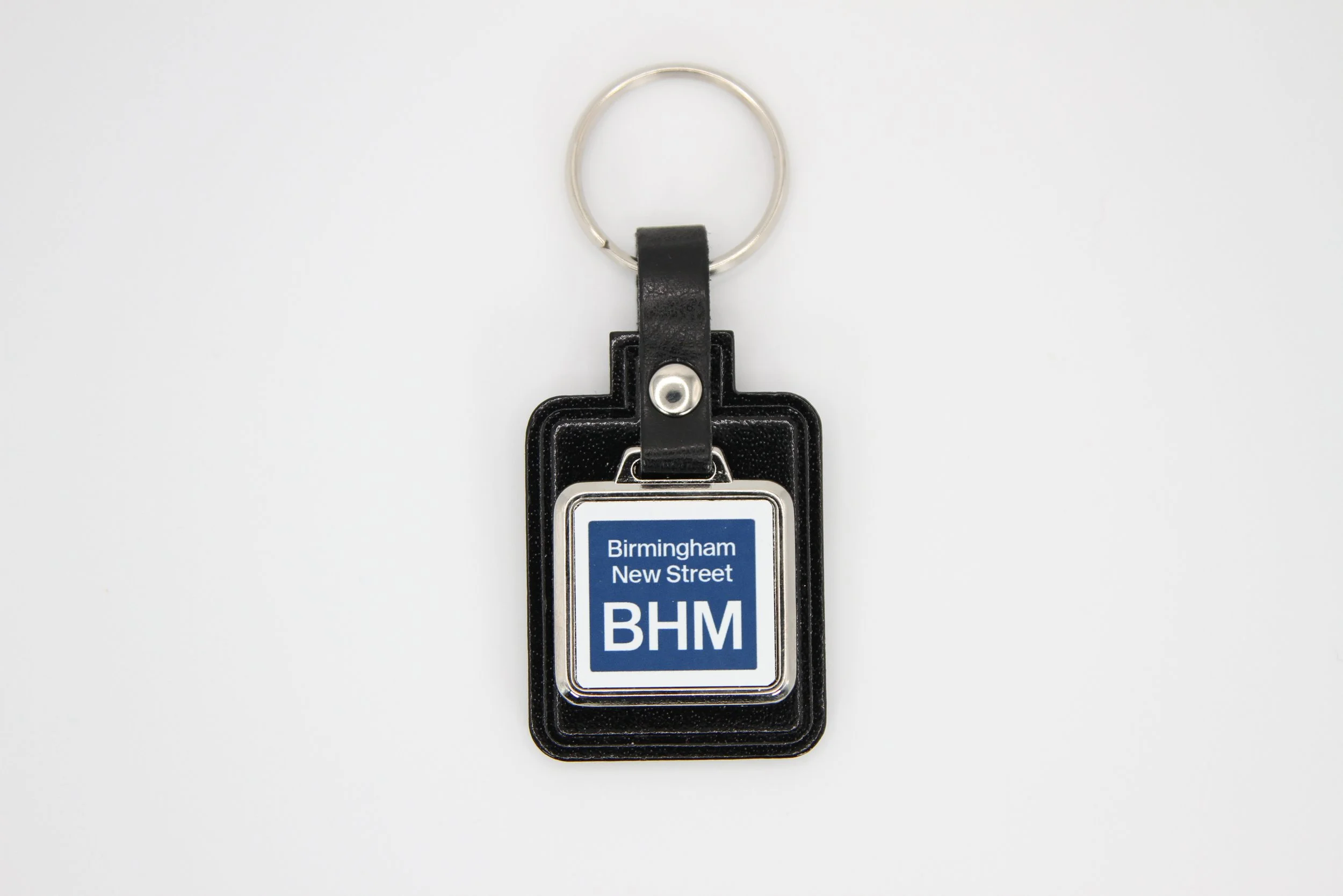 Depot code leather keyring