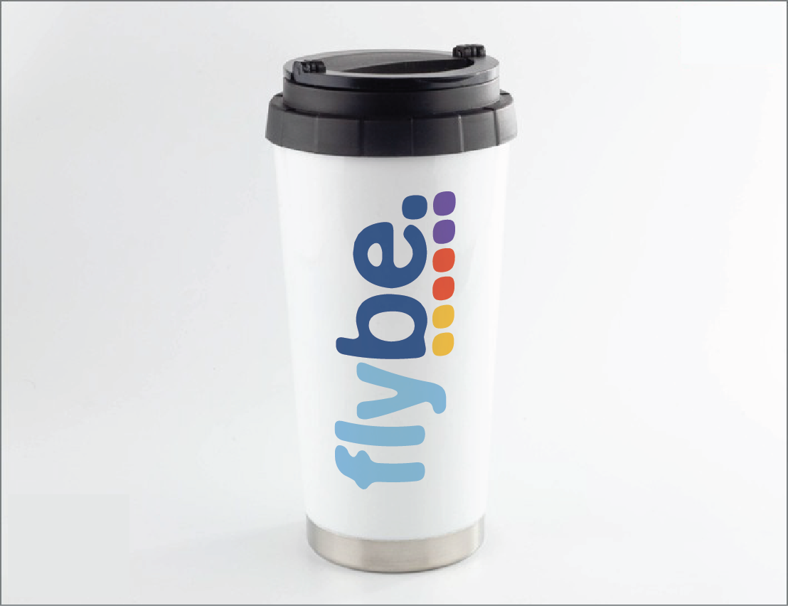 flybe - 455ml (16oz) Steel Thermos Cup