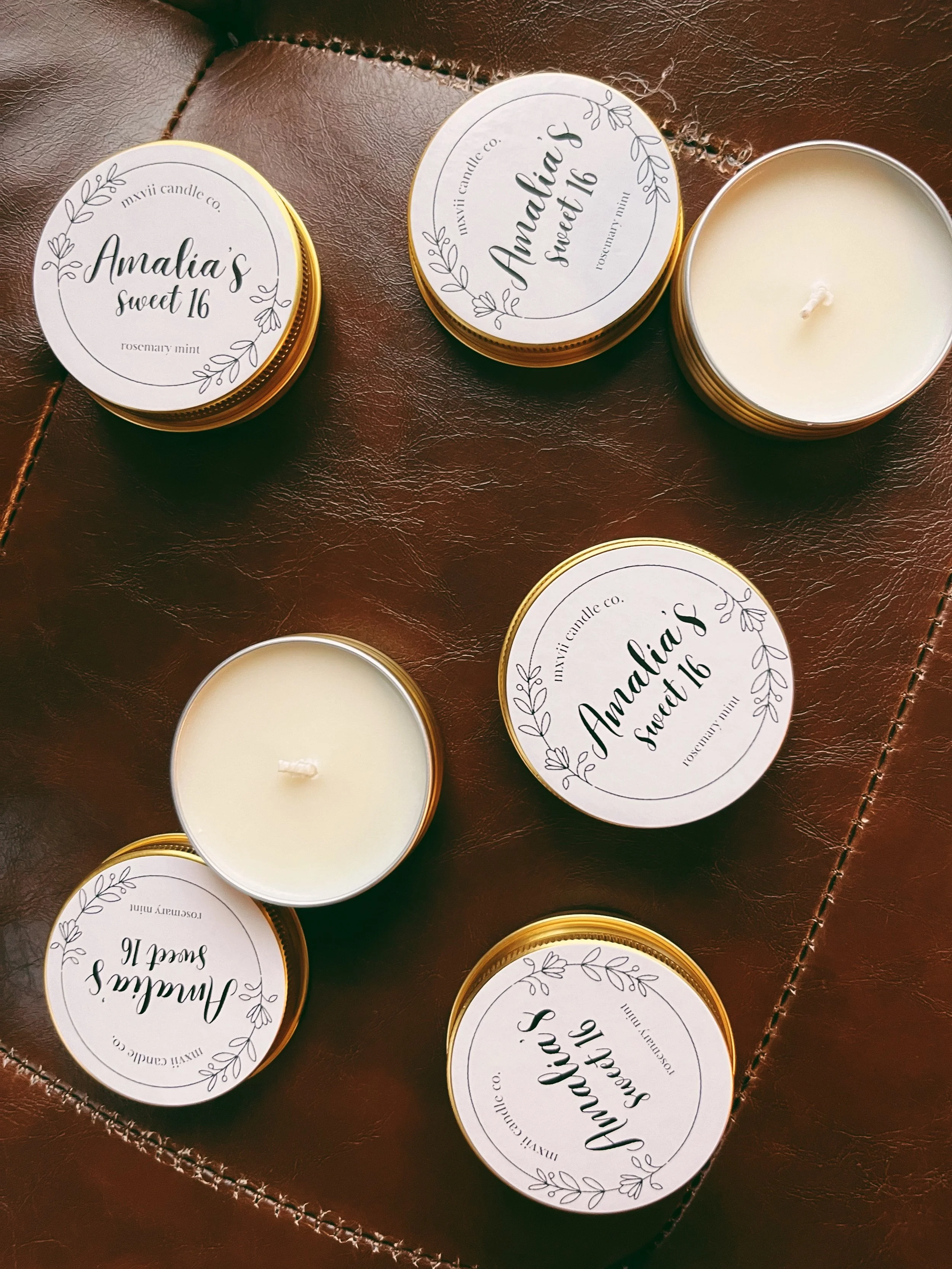 custom sweet sixteen birthday candle favors
