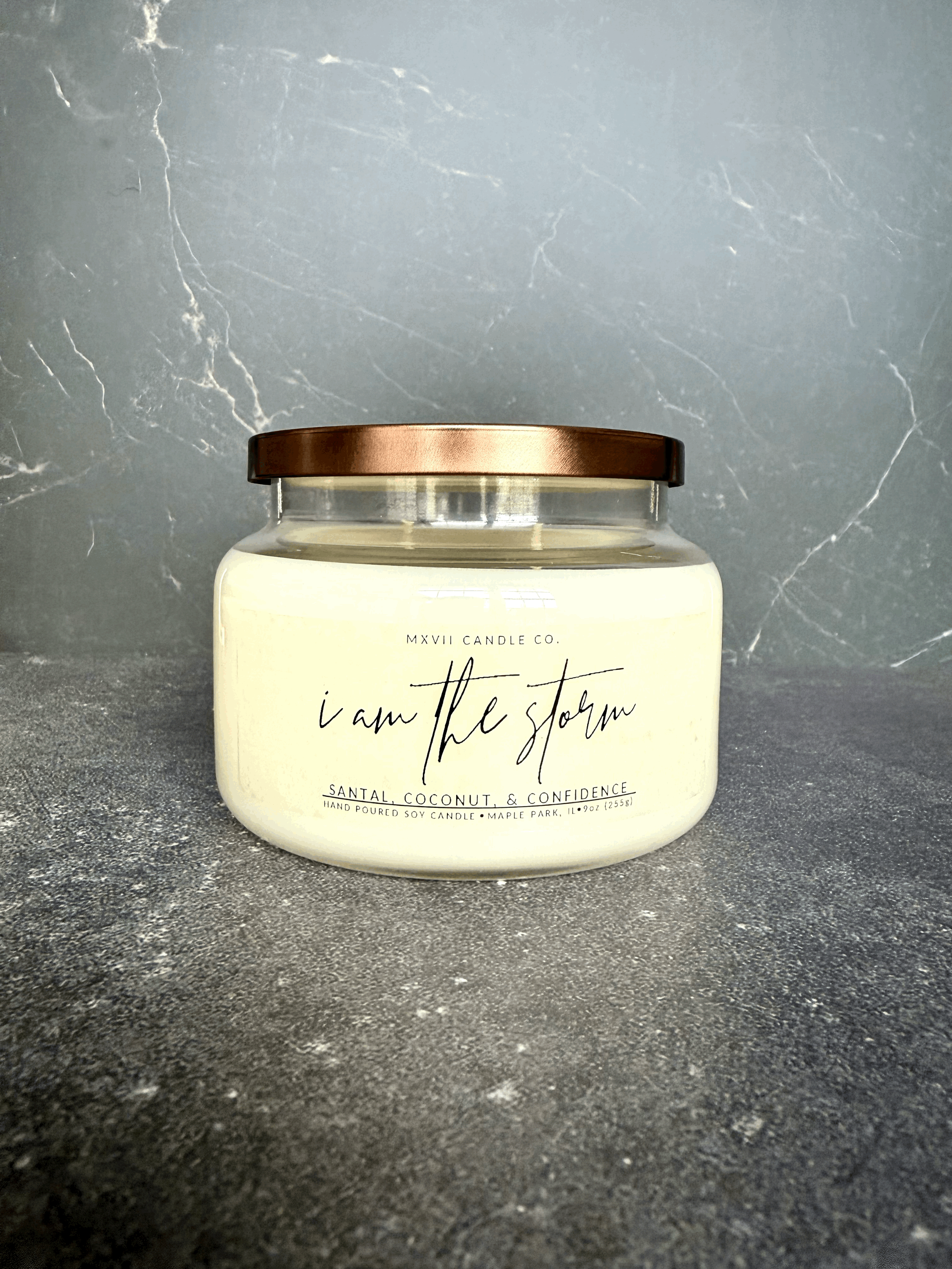 Santal, Coconut + Confidence 9oz Soy Candle