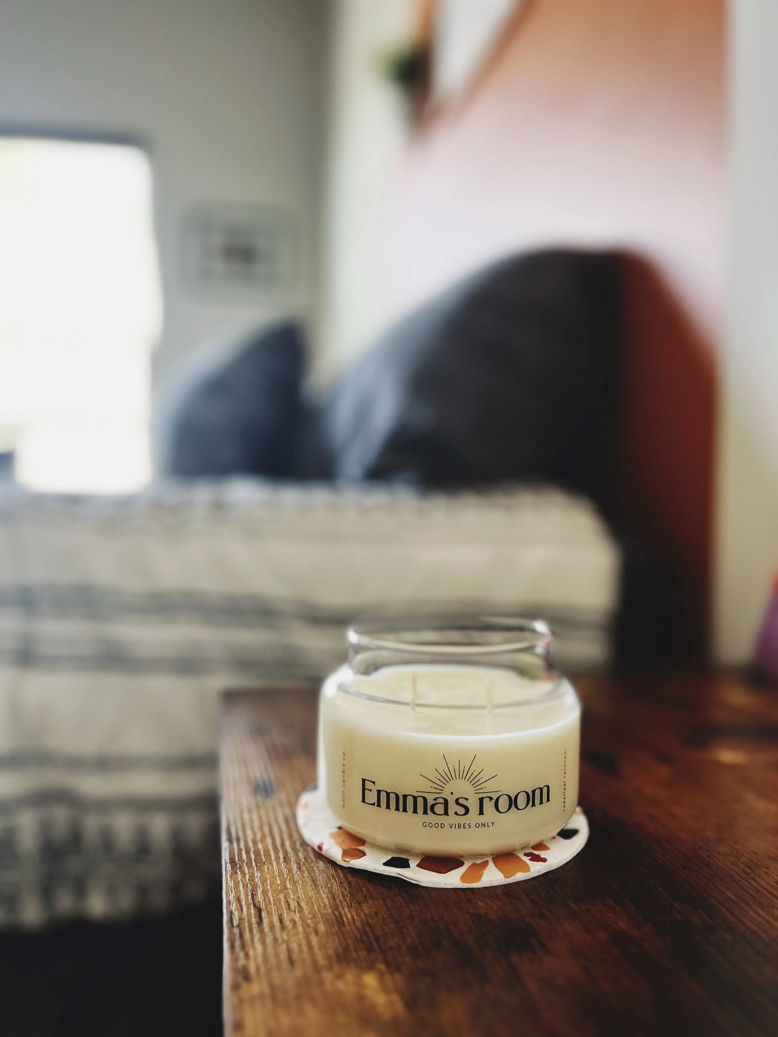 custom bedroom candle