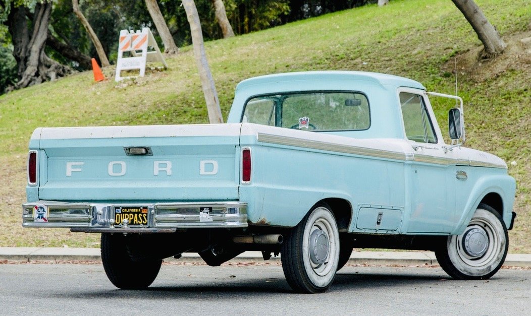 1965 Baby Blue White Wall Rimmed F250