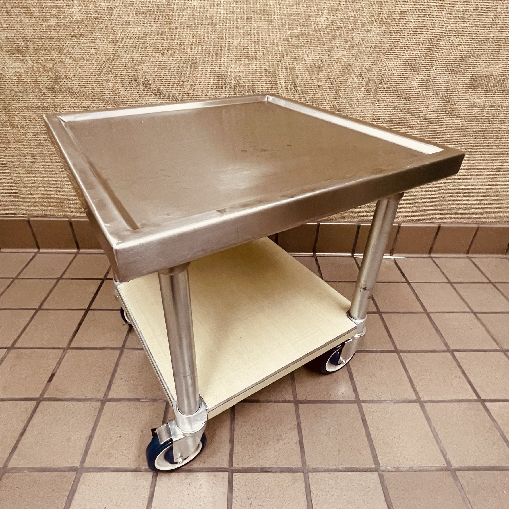 PE55 2x2 Stainless Rolling Table.JPEG
