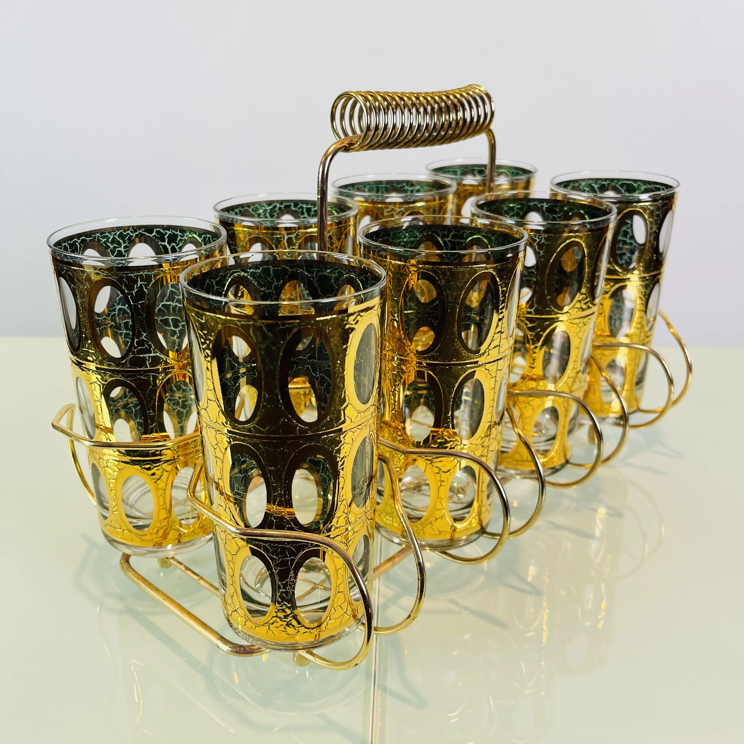 DD15 Culver Gold Glassware w Caddy.JPEG