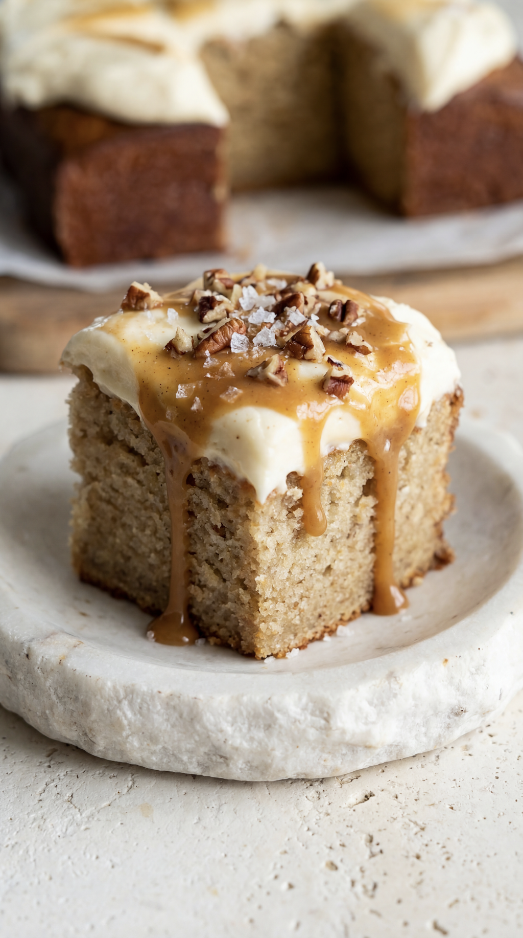 Salted Caramel Brown Butter   Banana Cake