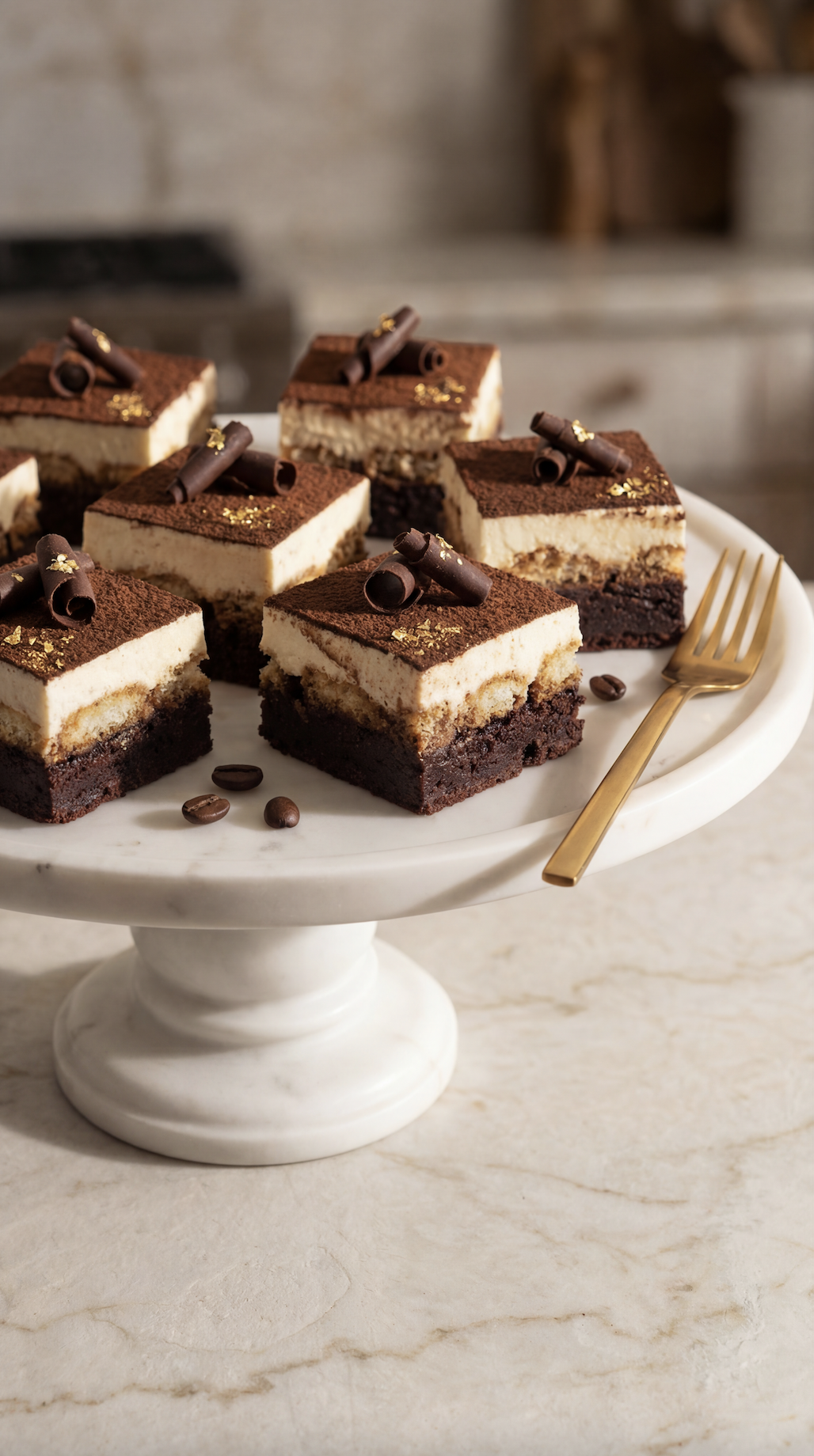 Easy Tiramisu Brownies