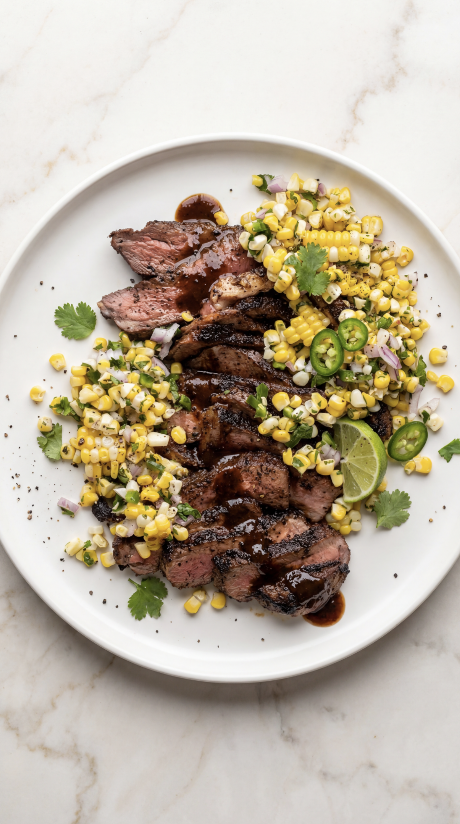 Grilled Steak with Fresh Corn Salsa
