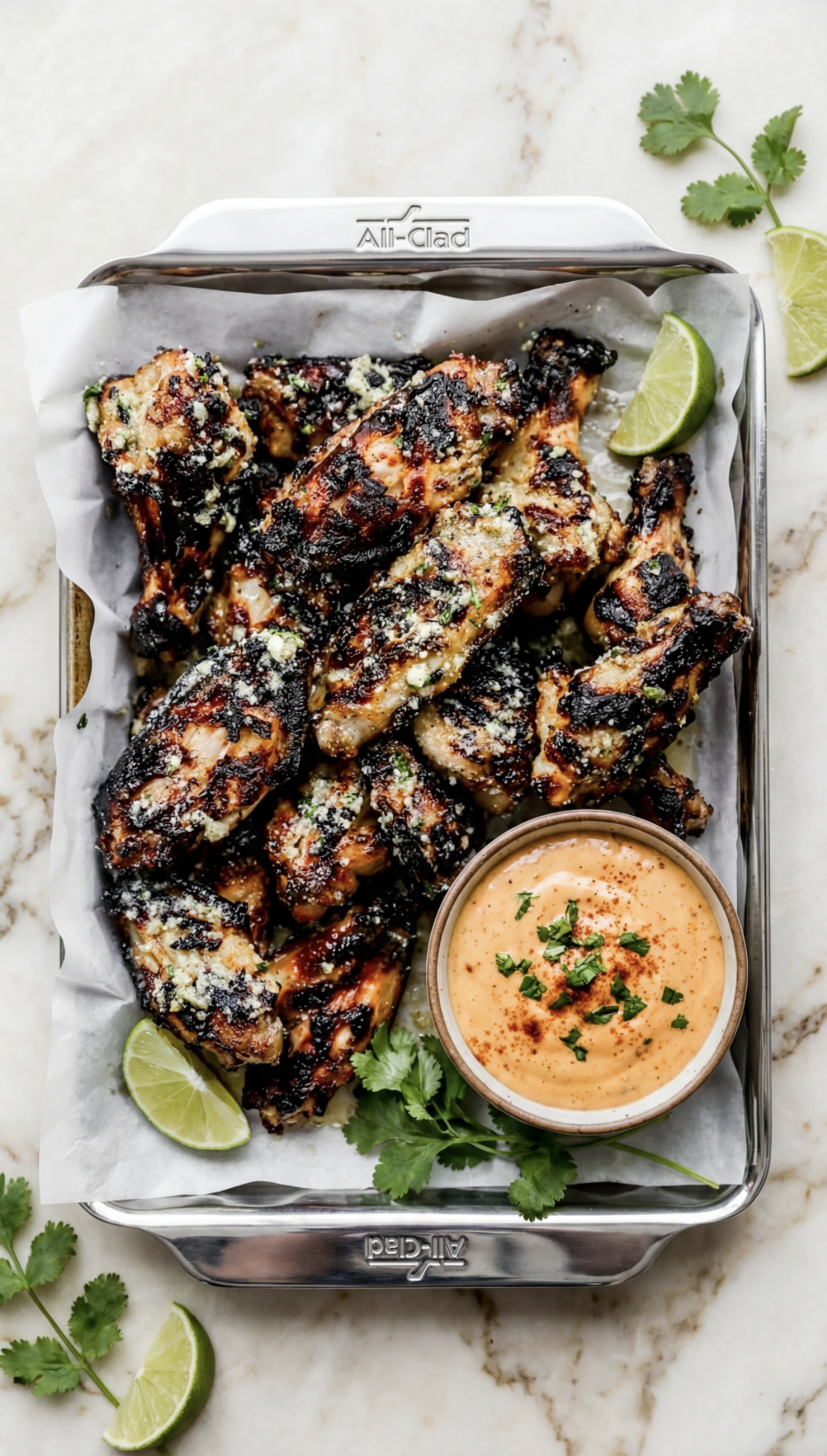 Roasted Smoky Chicken Wings with Chipotle Aioli