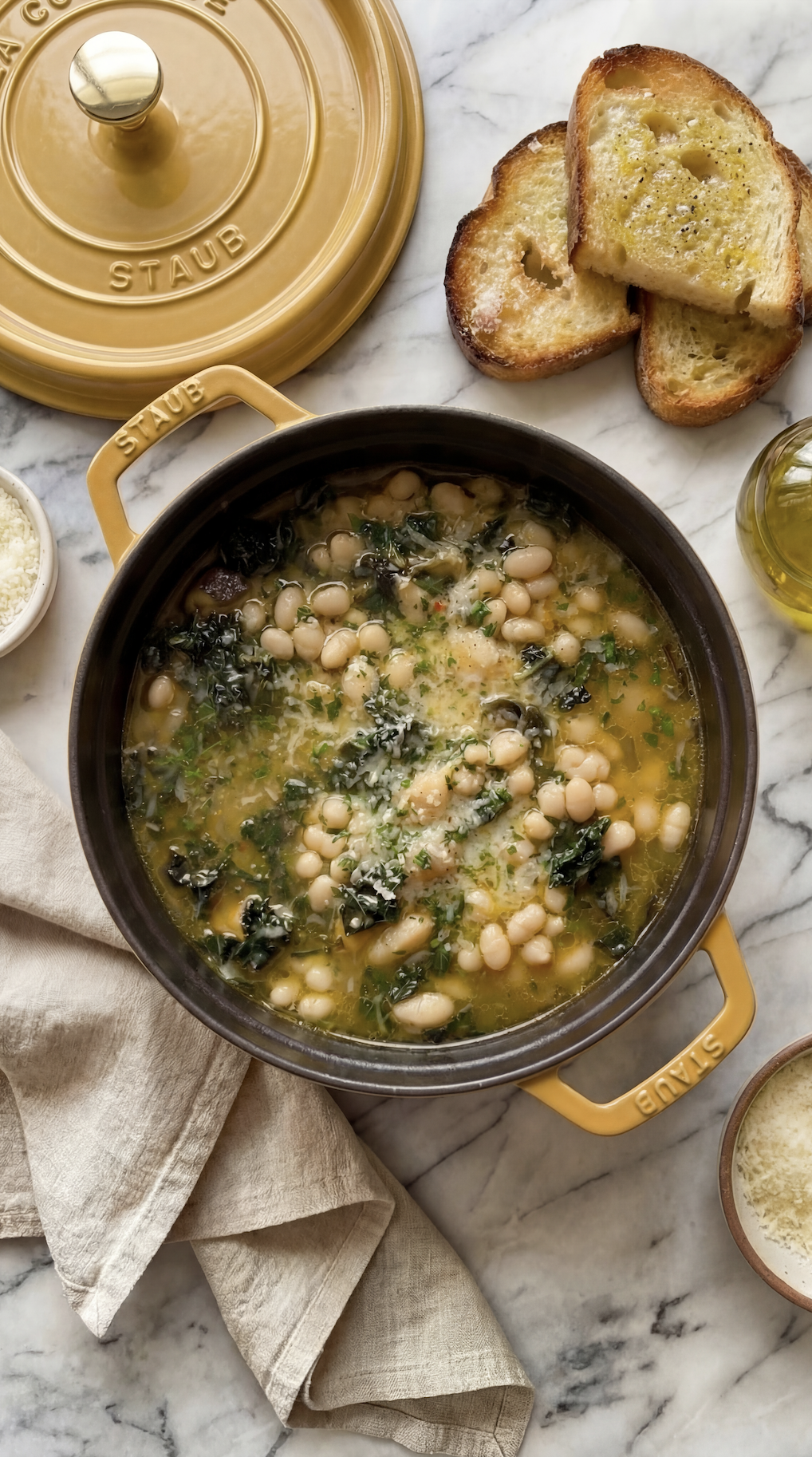 Brothy Bean Soup with Lemon &amp; Kale