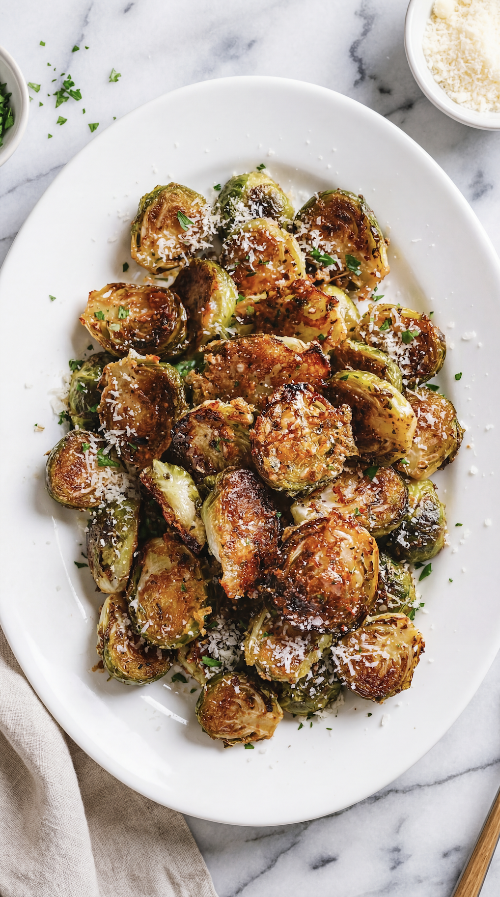 Crispy Parmesan Brussels Sprouts