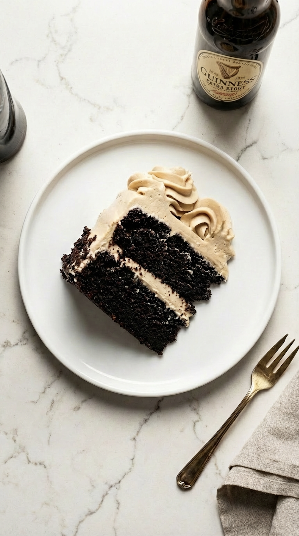Guinness Chocolate Cake with Irish Buttercream Frosting