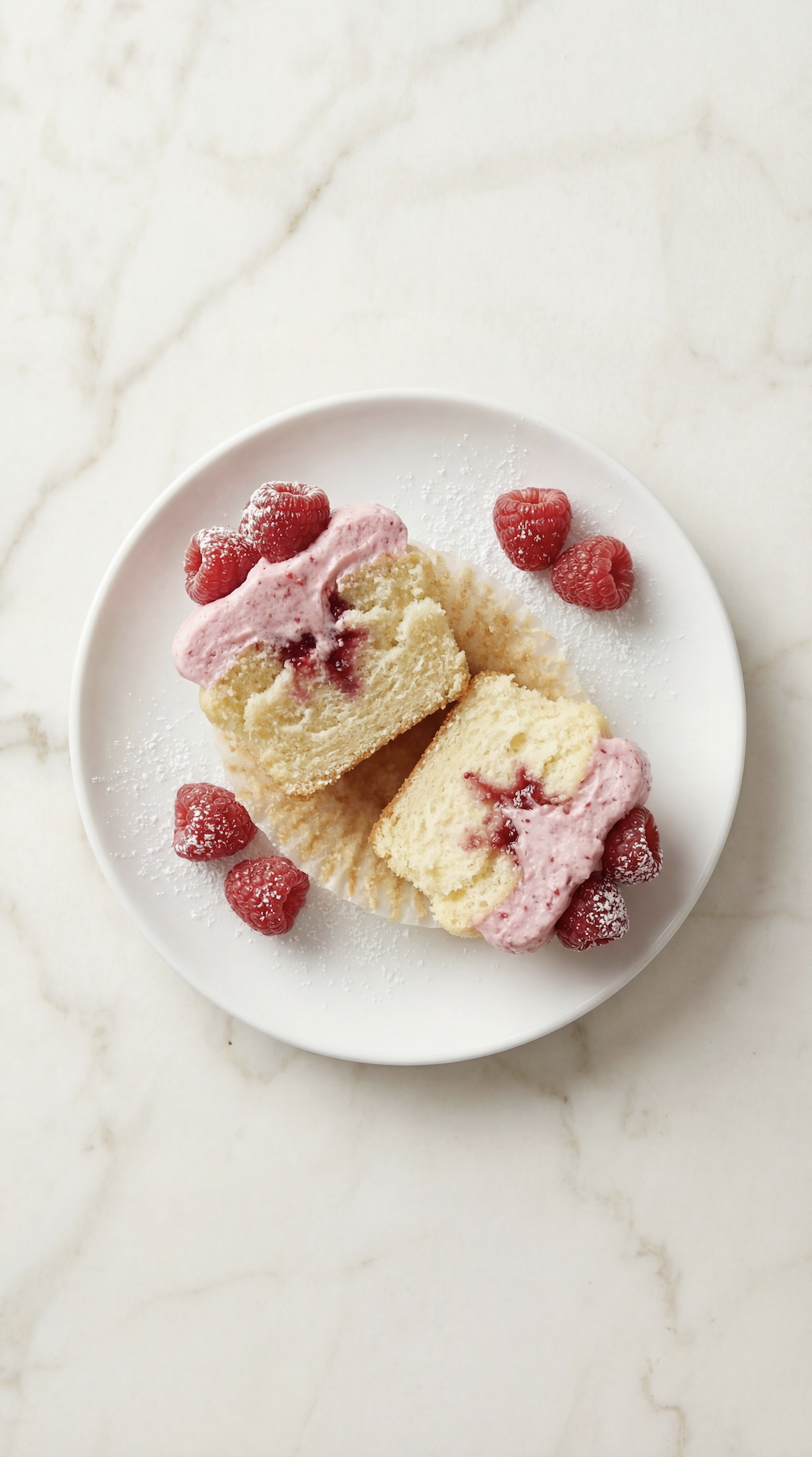 Vanilla Raspberry Cupcakes
