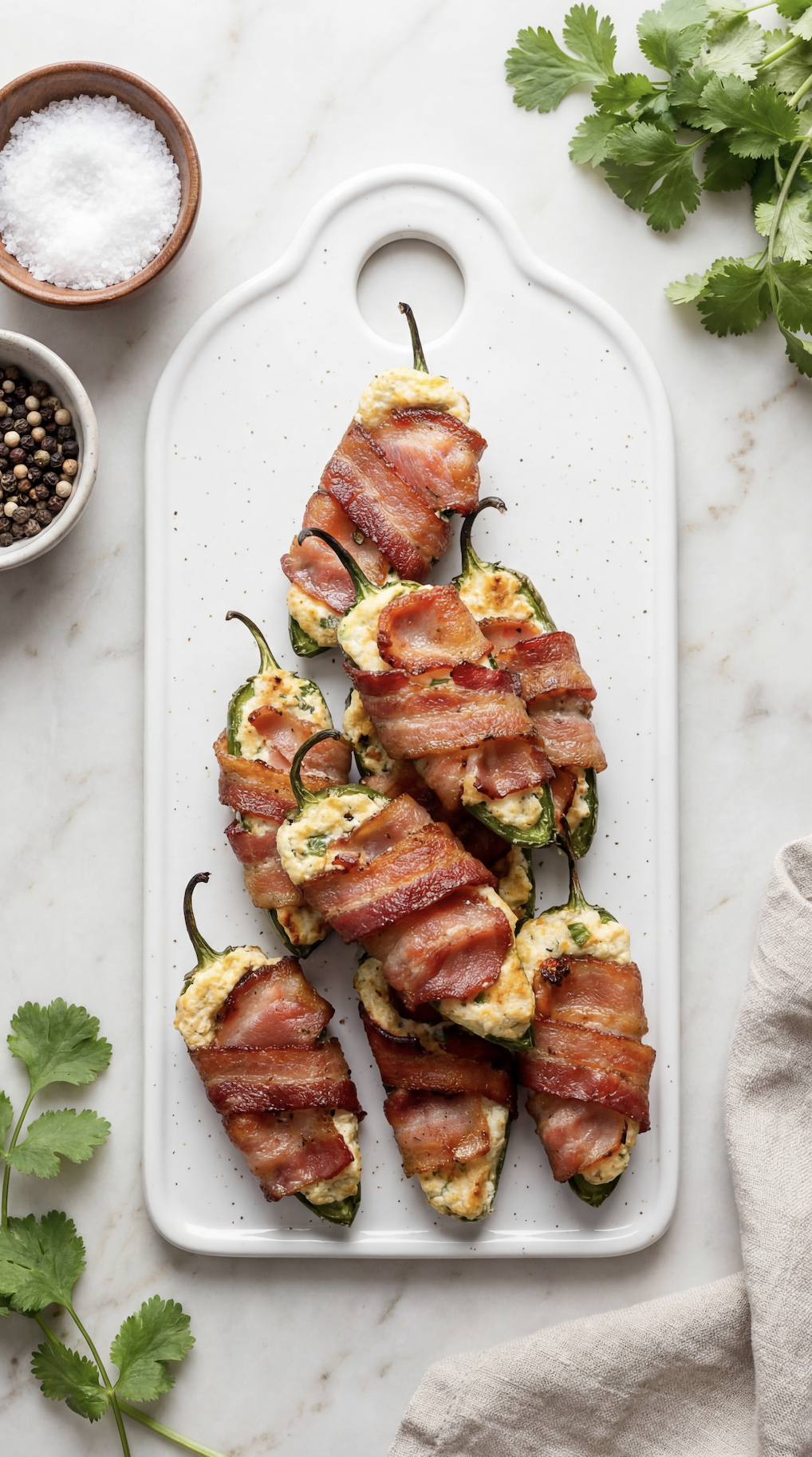 Bacon Wrapped Jalapeño Poppers