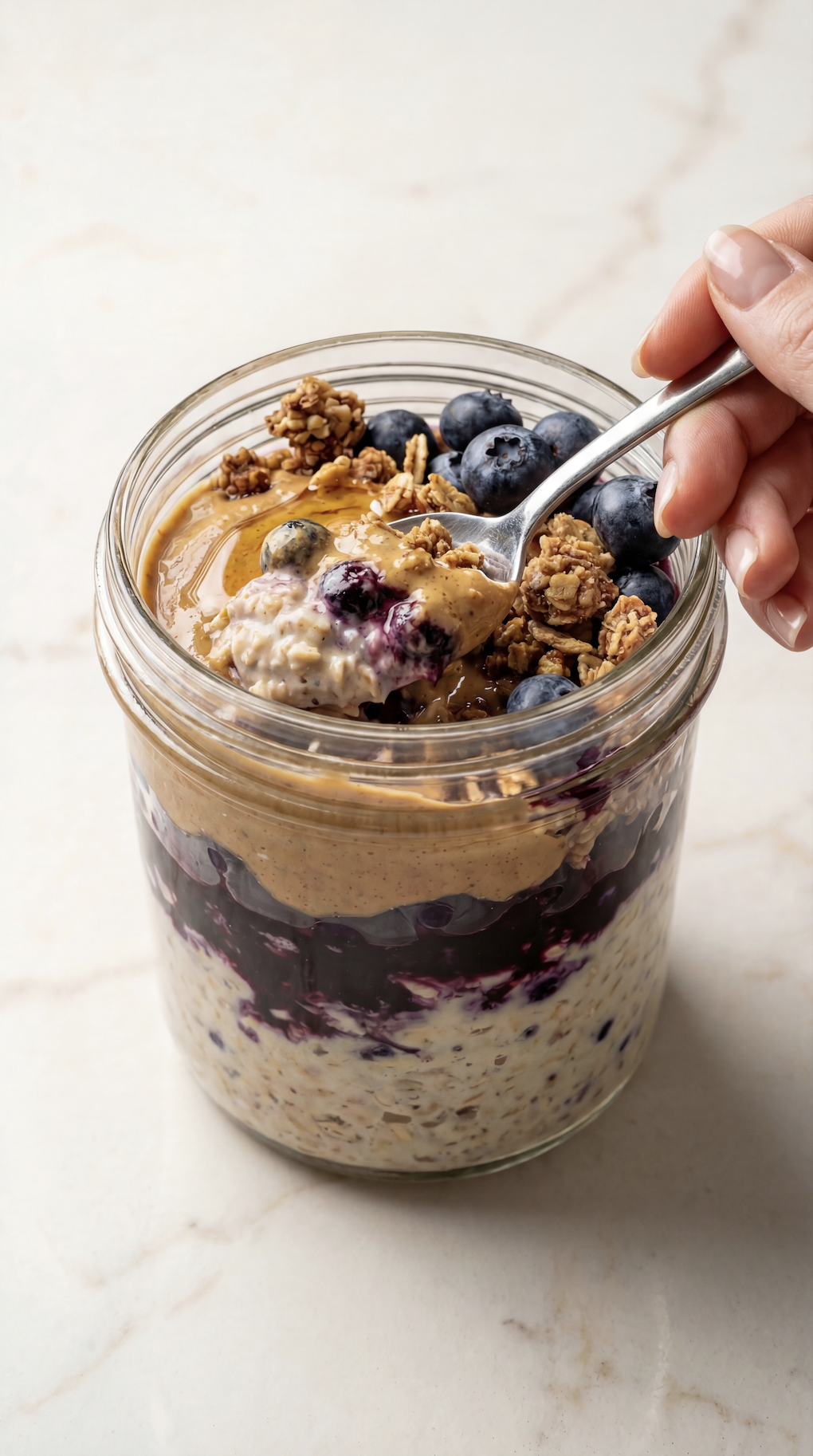 Blueberry Pie Overnight Oats
