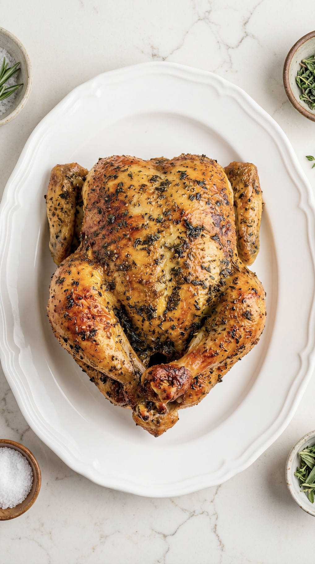 Garlic &amp; Herb Whole Roasted Chicken