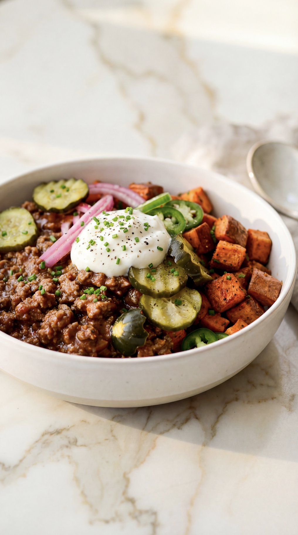 Sloppy Joe Sweet Potato Bowl