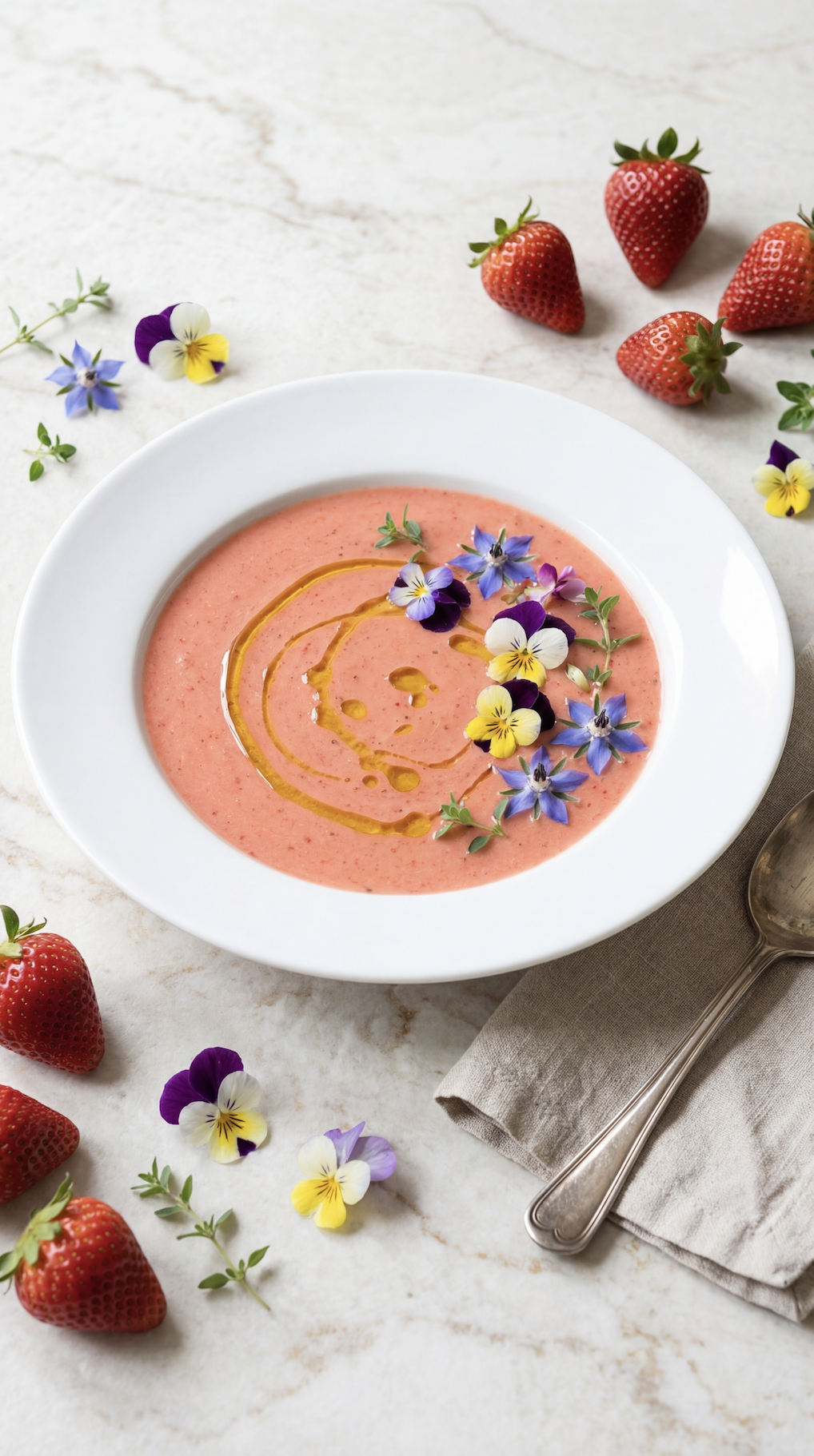 Strawberry Gazpacho Soup