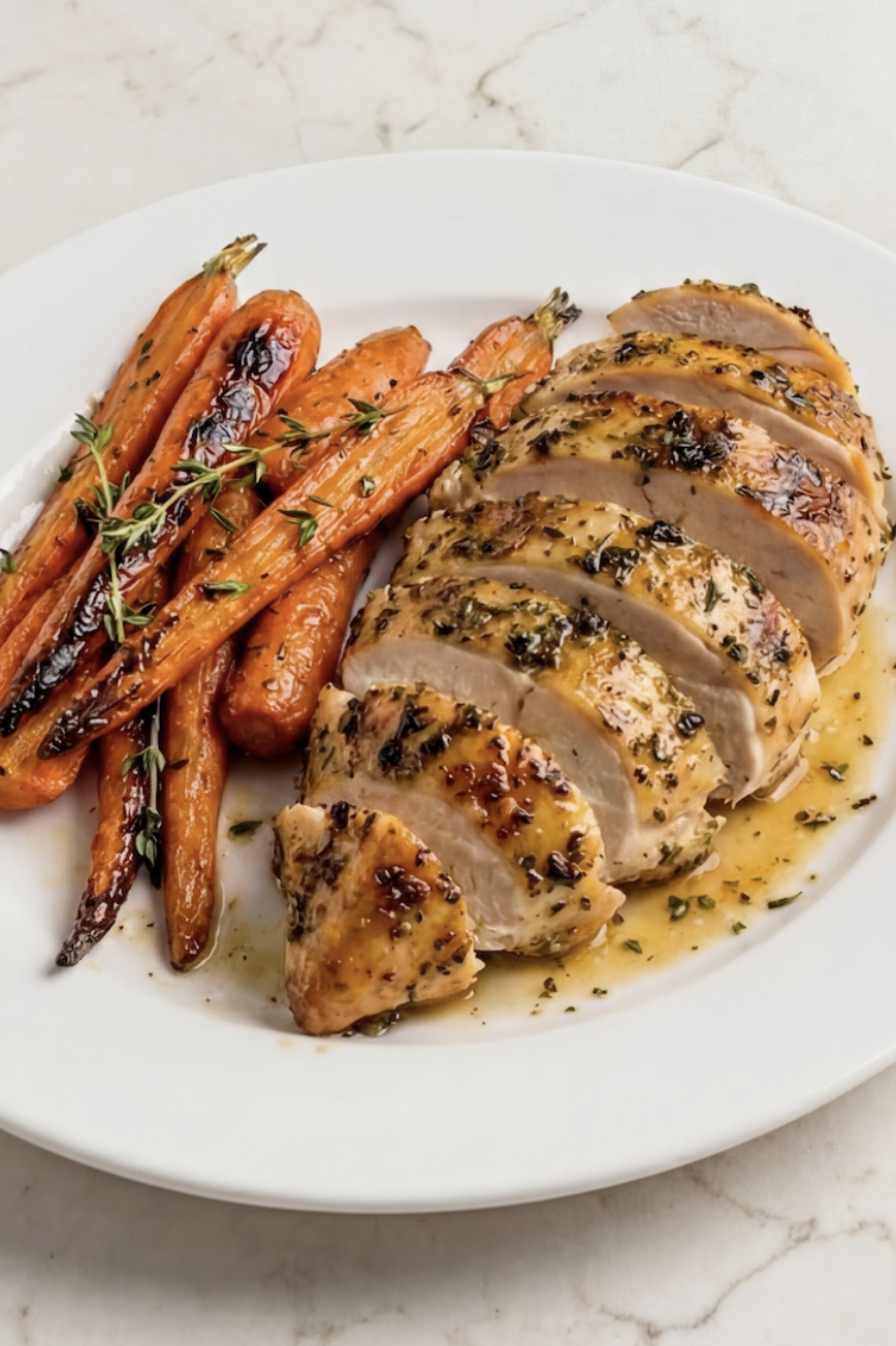Garlic &amp; Herb Whole Roasted Chicken