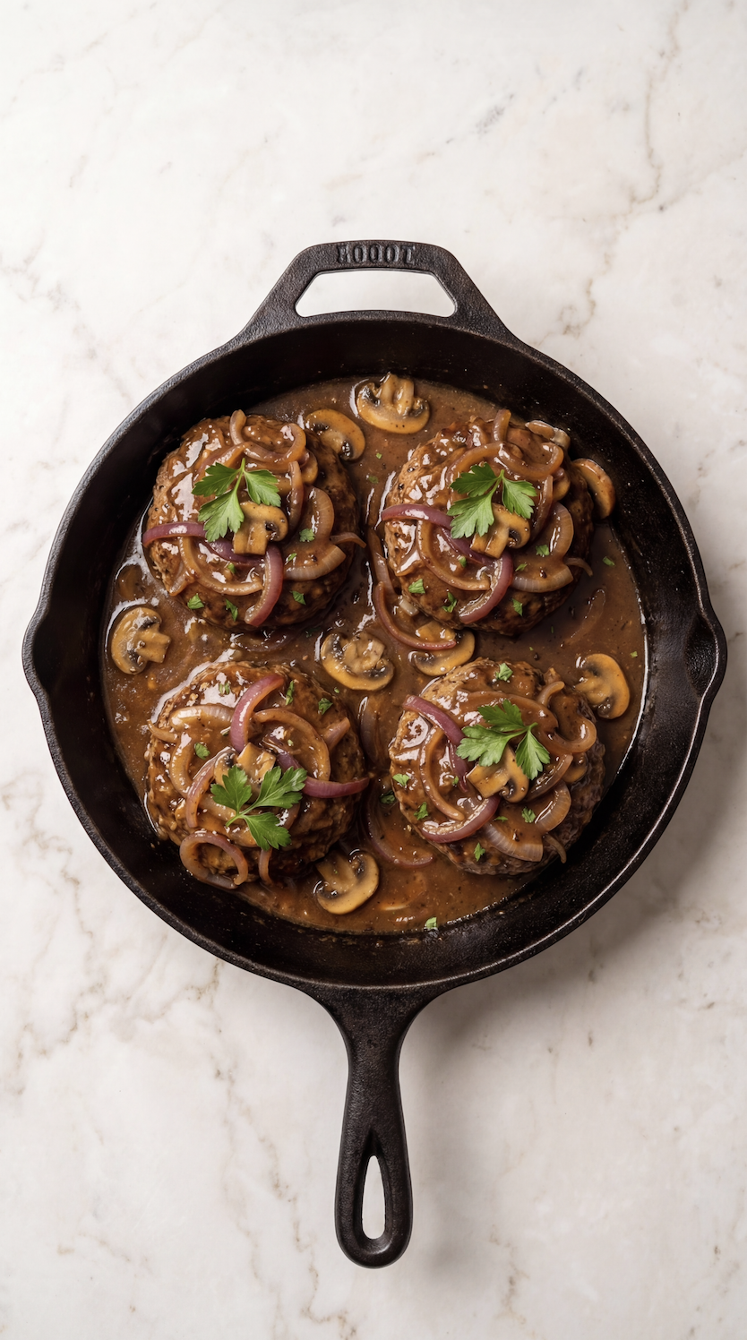 Salisbury Steak with Mushrooms &amp; Onions