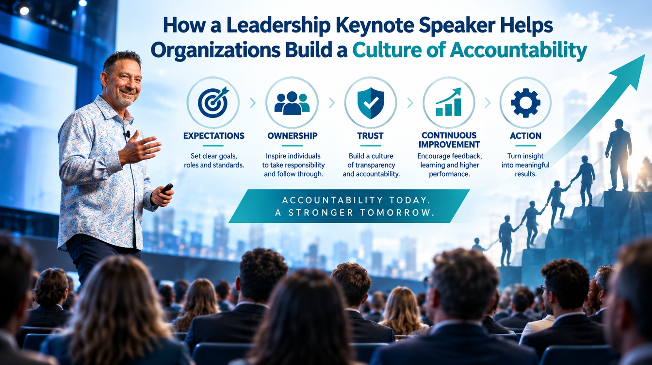 How a Leadership Keynote Speaker Helps Organizations Build a Culture of Accountability