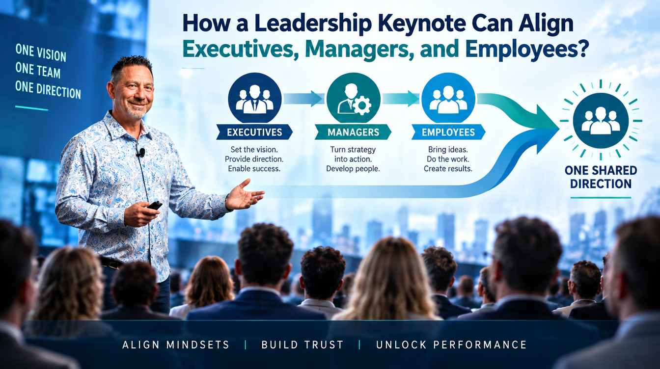How a Leadership Keynote Can Align Executives, Managers, and Employees?