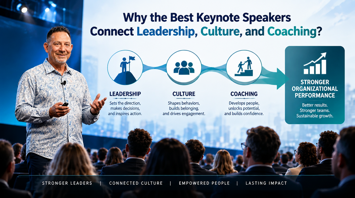 Why the Best Keynote Speakers Connect Leadership, Culture, and Coaching?