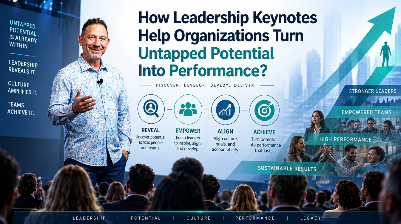 How Leadership Keynotes Help Organizations Turn Untapped Potential Into Performance?