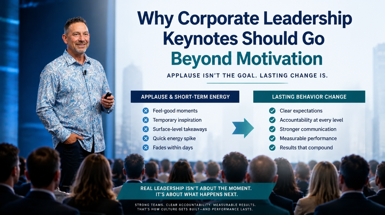 Why Corporate Leadership Keynotes Should Go Beyond Motivation