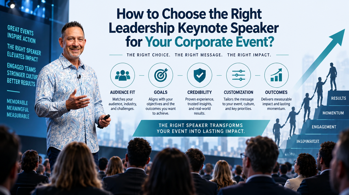How to Choose the Right Leadership Keynote Speaker for Your Corporate Event?