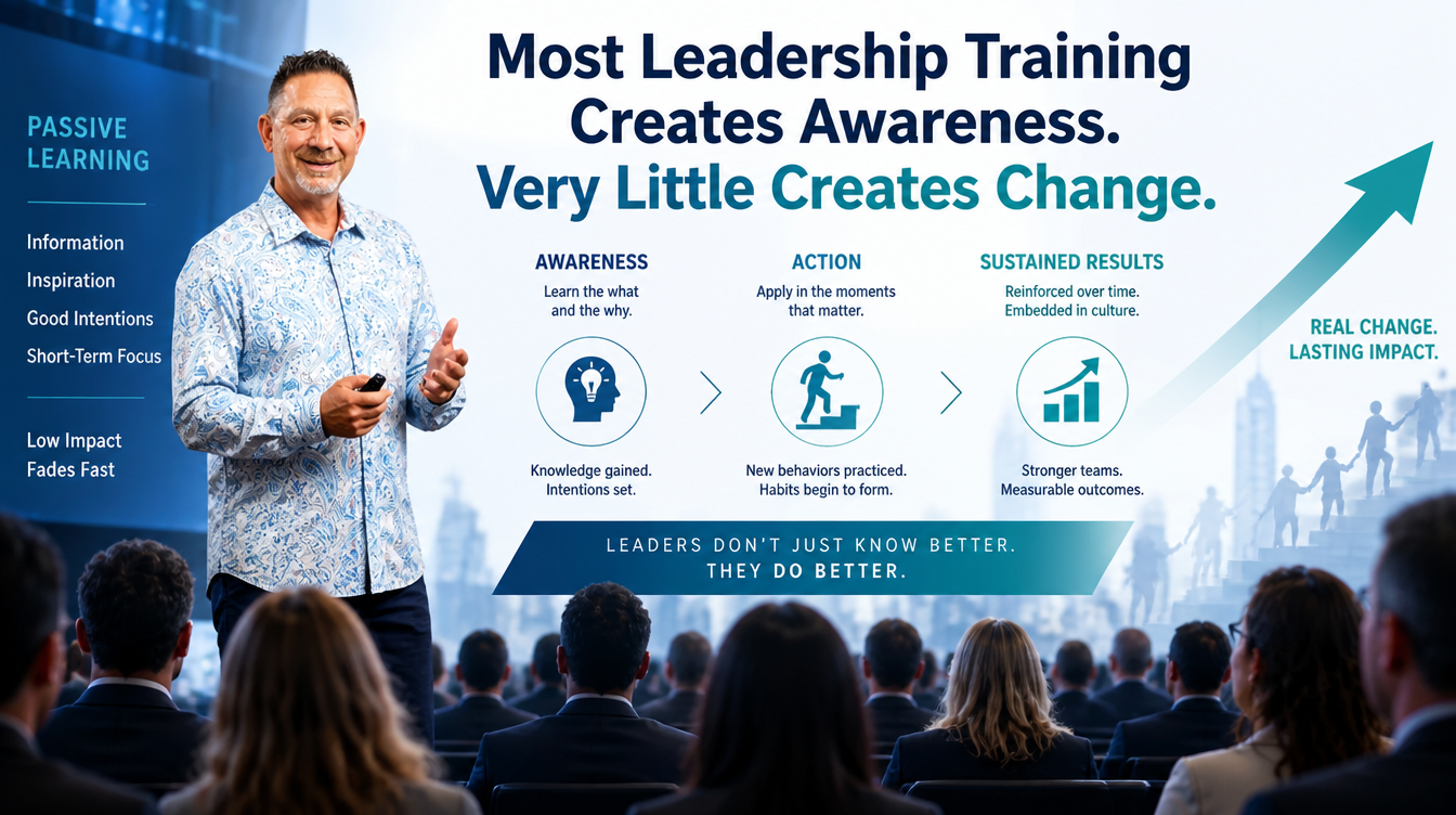 Most Leadership Training Creates Awareness. Very Little Creates Change.
