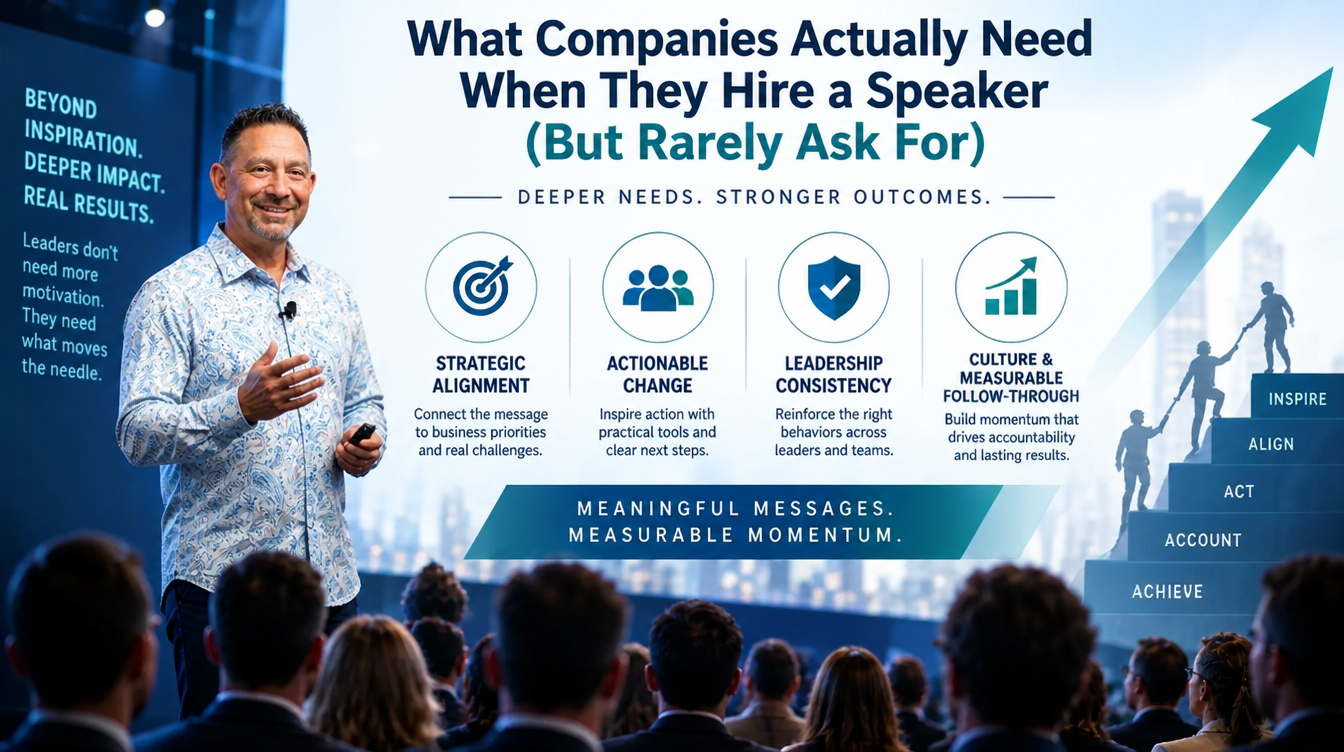 What Companies Actually Need When They Hire a Speaker (But Rarely Ask For)