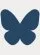A blue butterfly icon