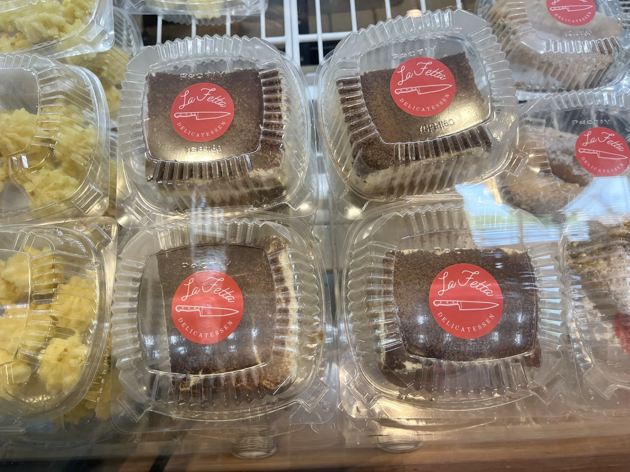 Tiramisu and coconut macaroon