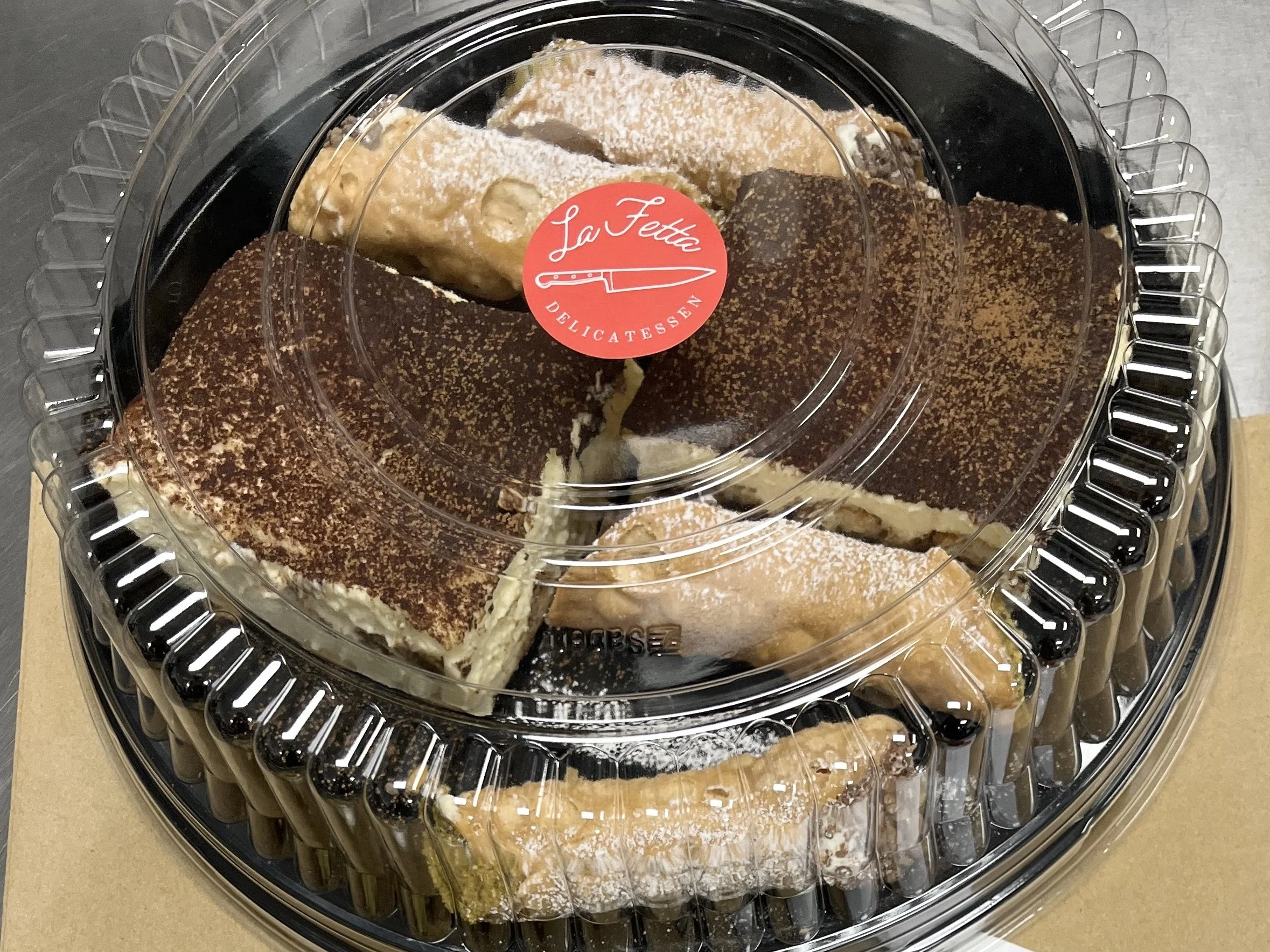 Tiramisu and Cannoli made fresh daily
