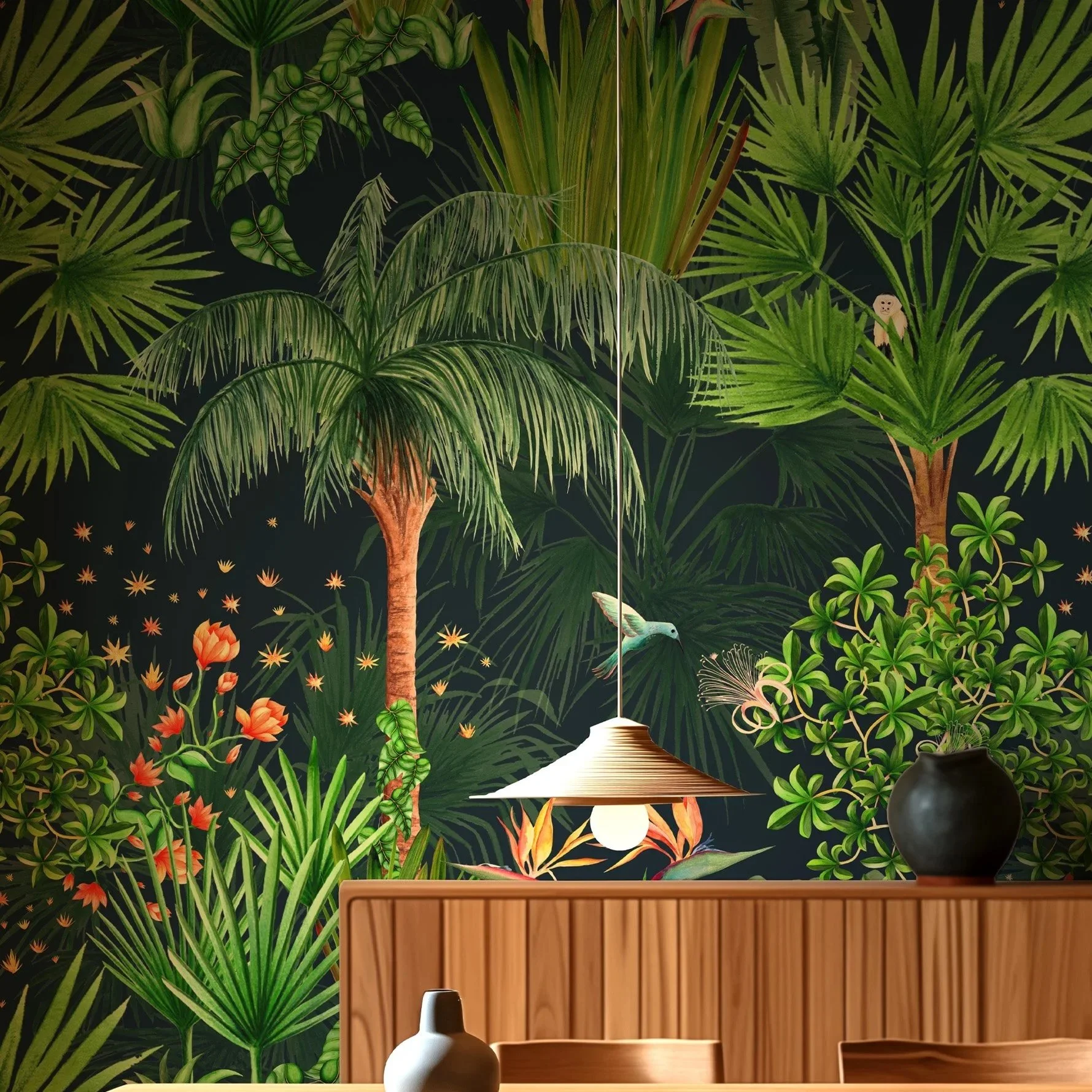Rainforest+dinning+room+wallpaper.jpg