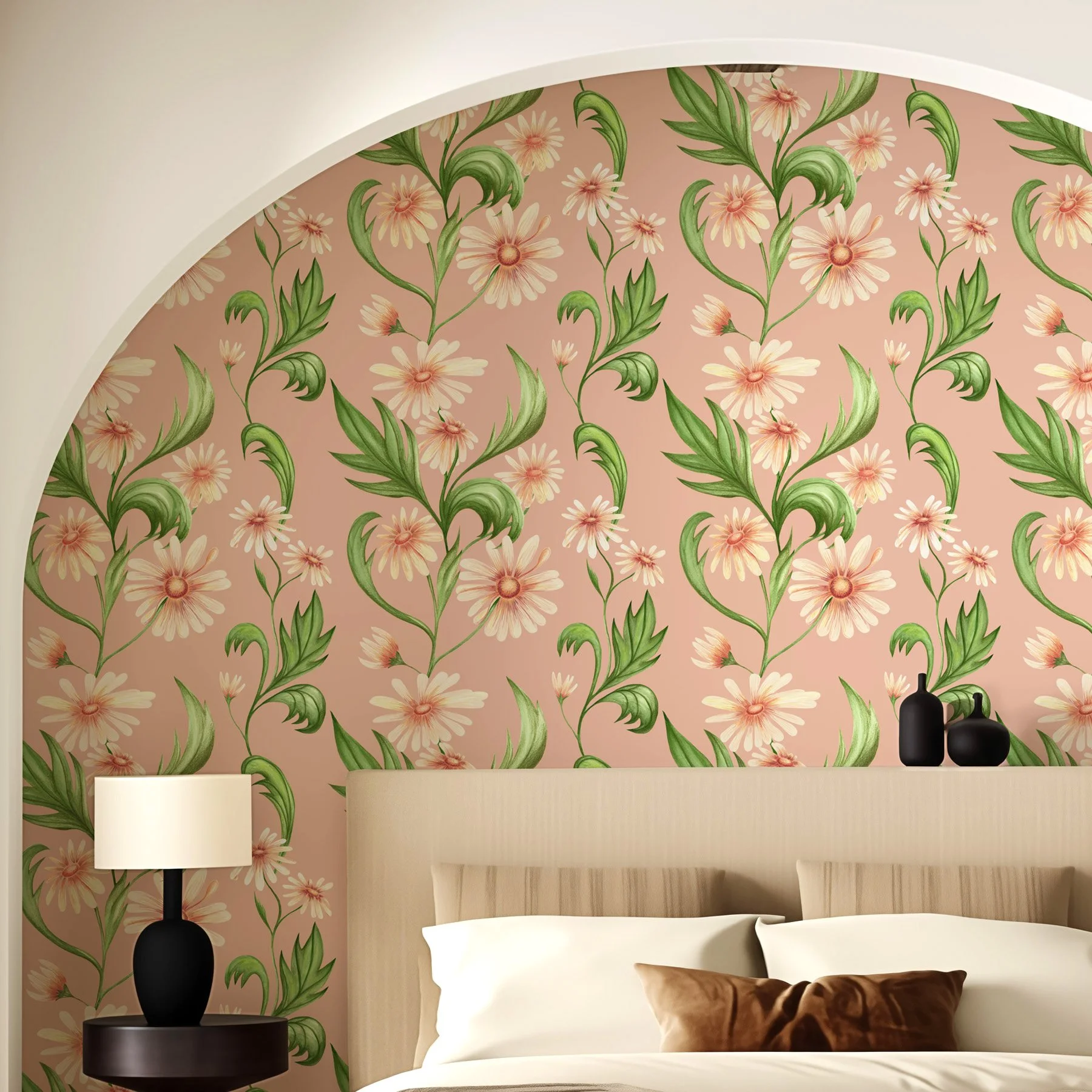Giant Daisies pink bedroom wallpaper.jpg