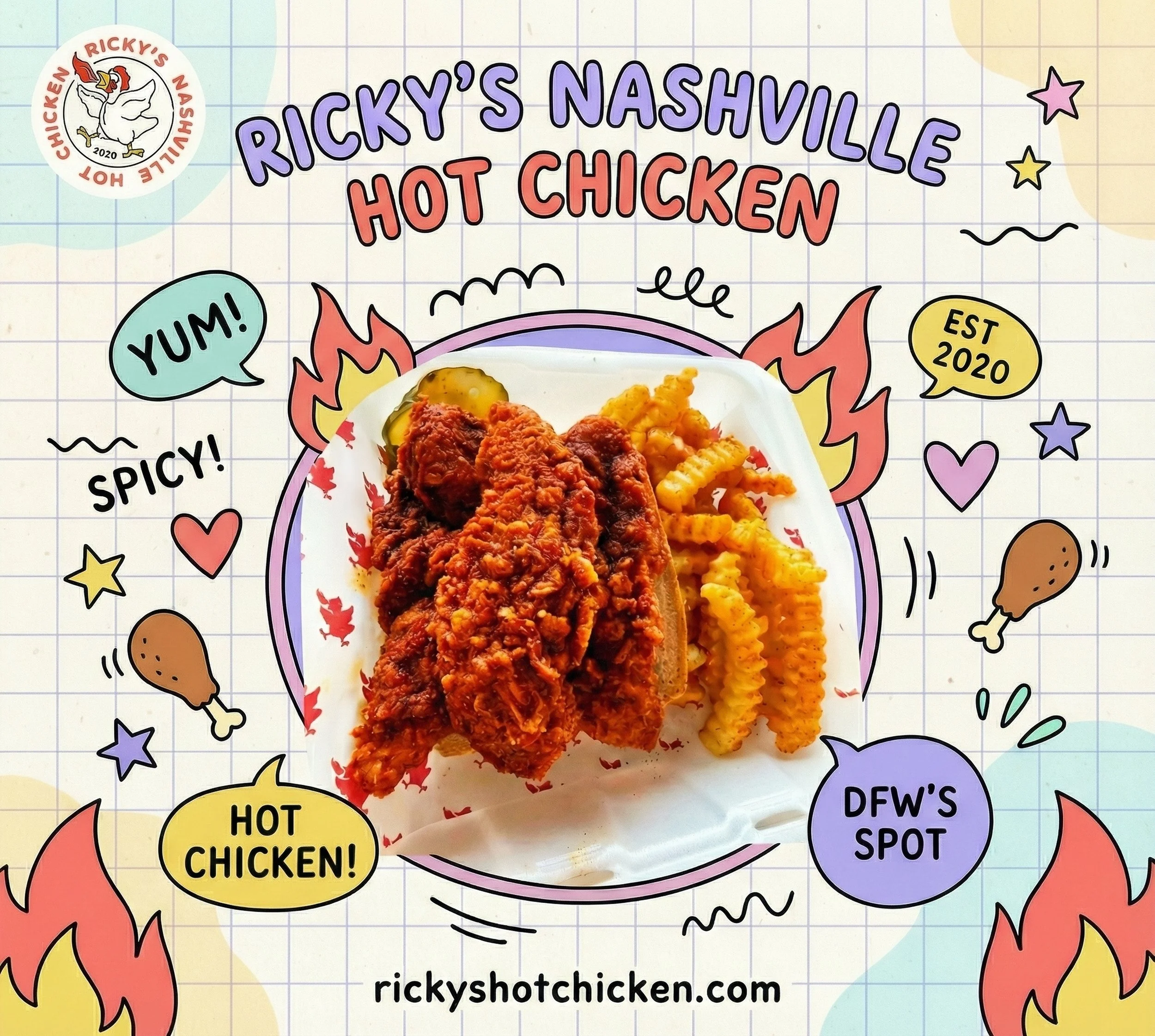 Little graphic I made for Ricky's because their chicken is so good  :)