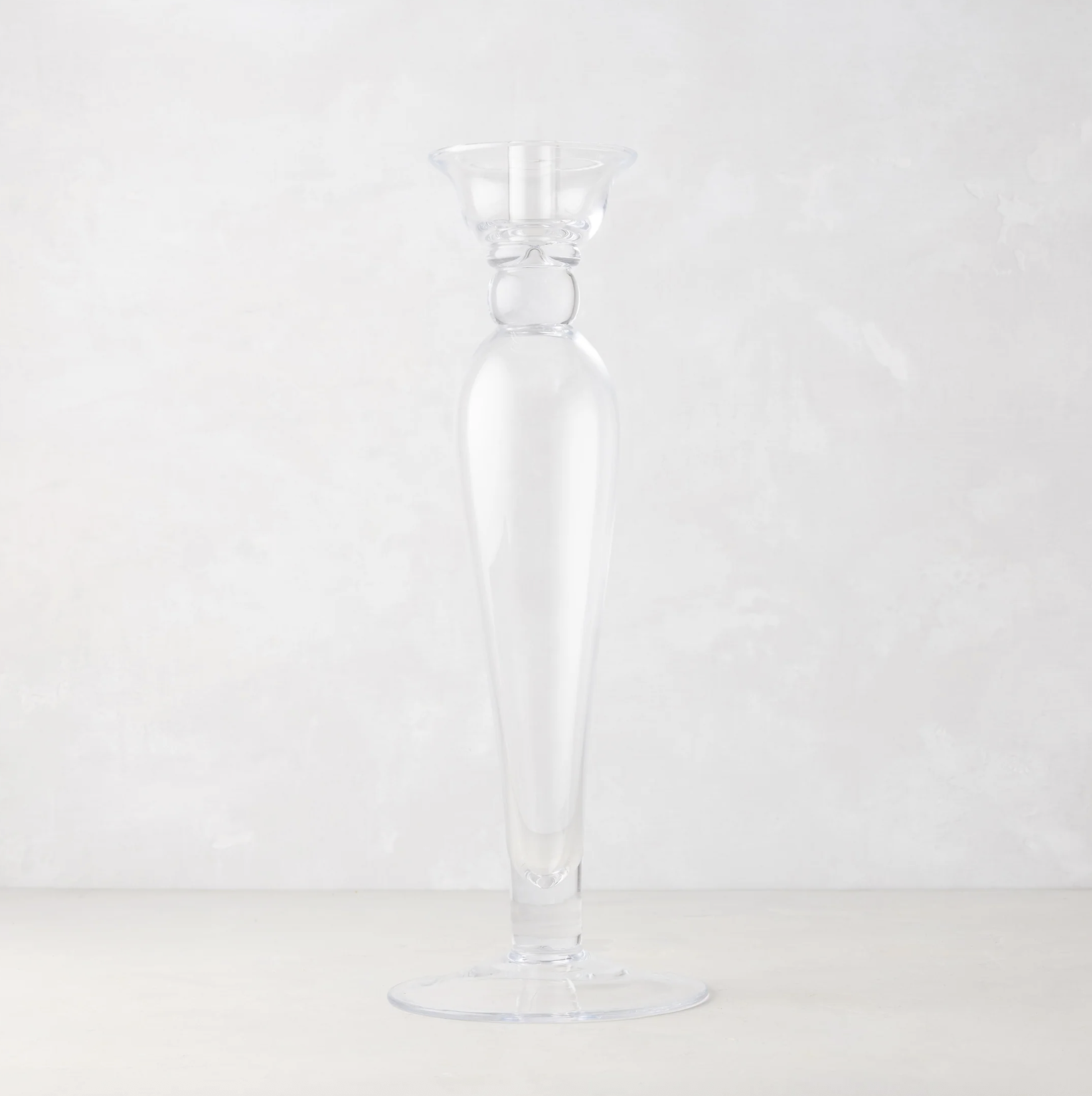 Lumiere Glass Single Candlestick