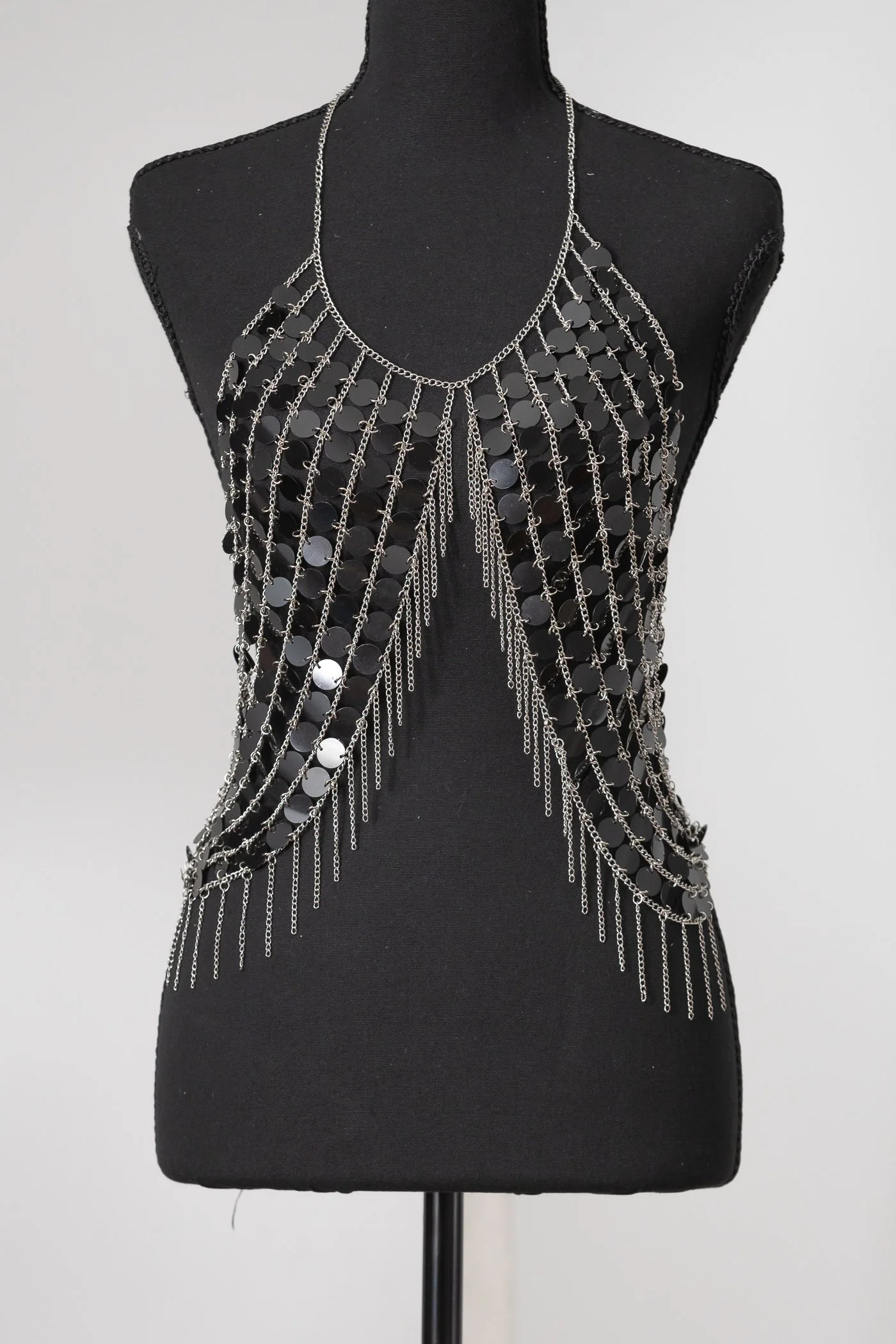ALW Maternity Closet-Black & Silver Chain Body Piece.jpg