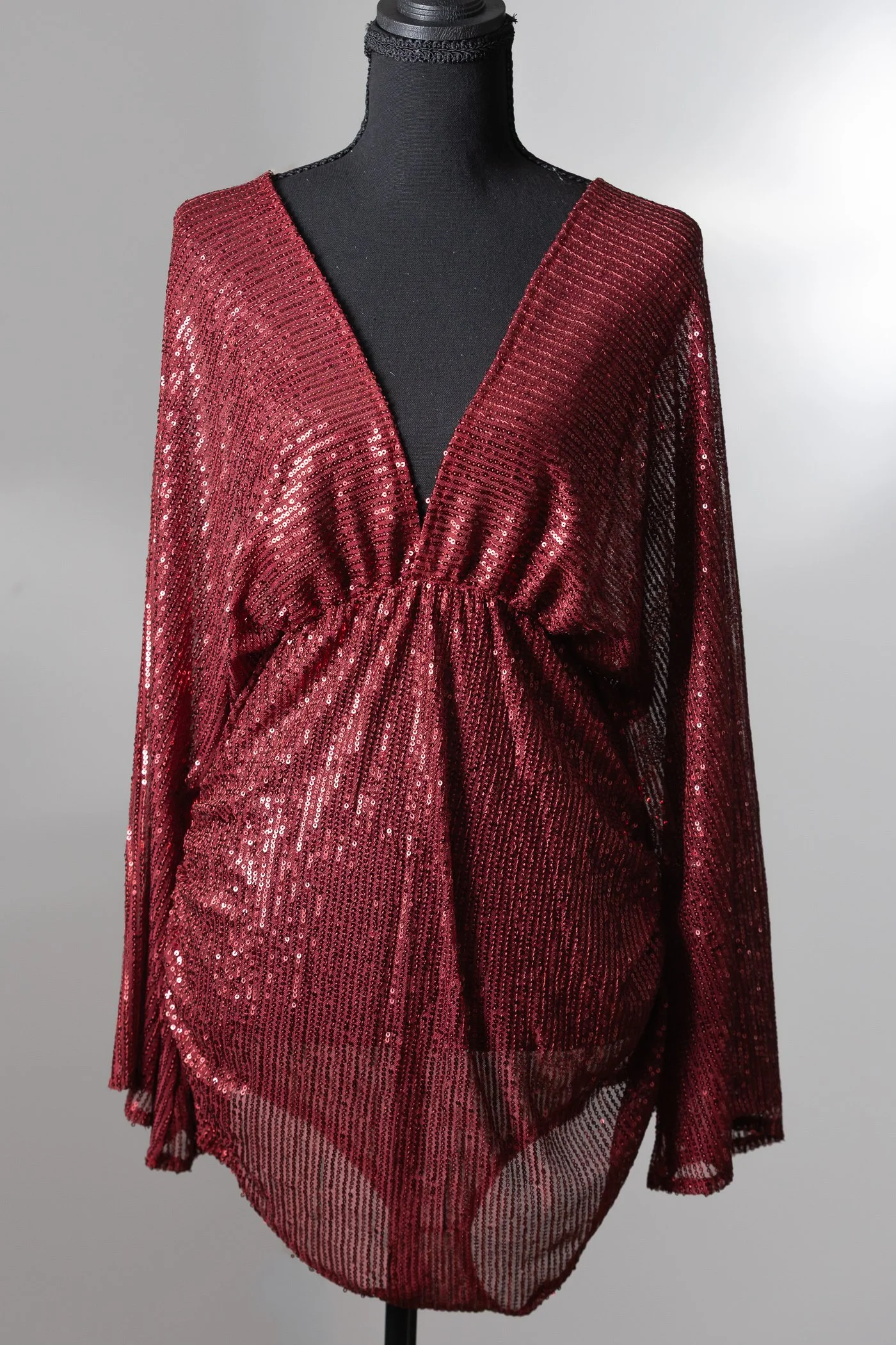 ALW Maternity Closet-Burgundy Sequin Maternity Bodysuit.jpg