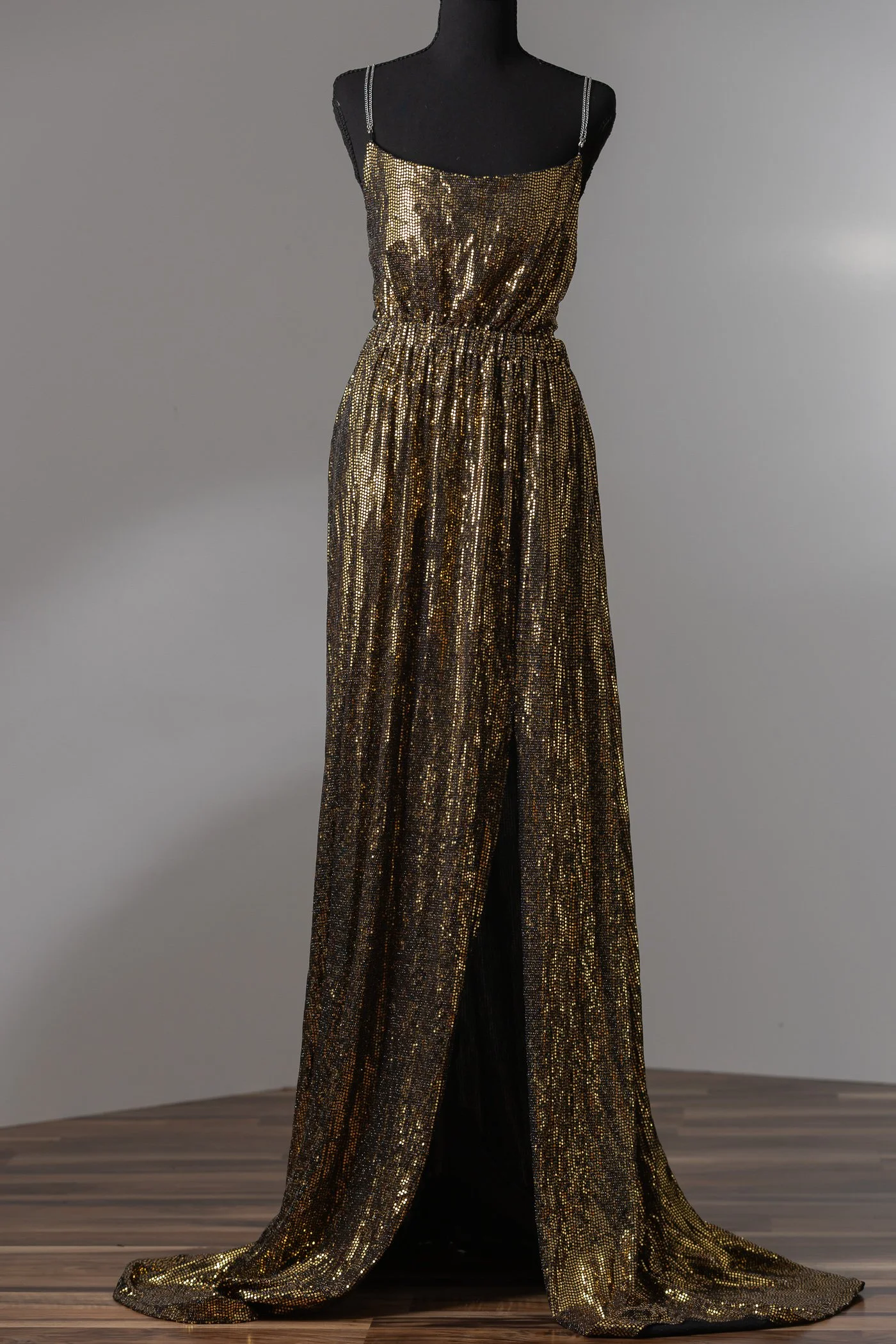 ALW Maternity Closet-Black & Gold Sequin Gown.jpg