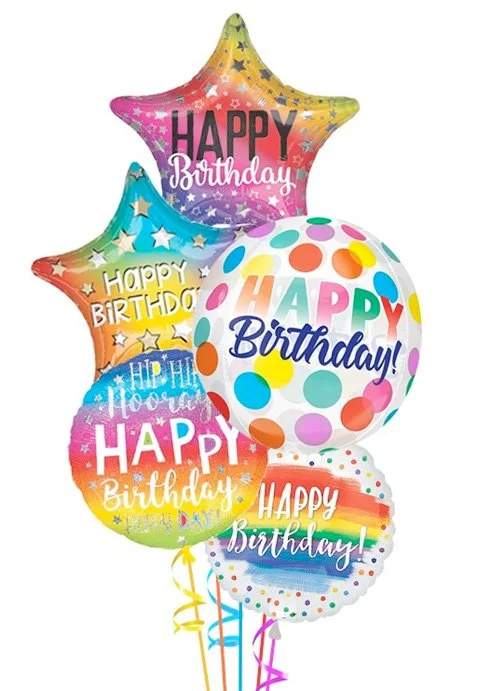 Happy Birthday Big Dots Orbz Bouquet