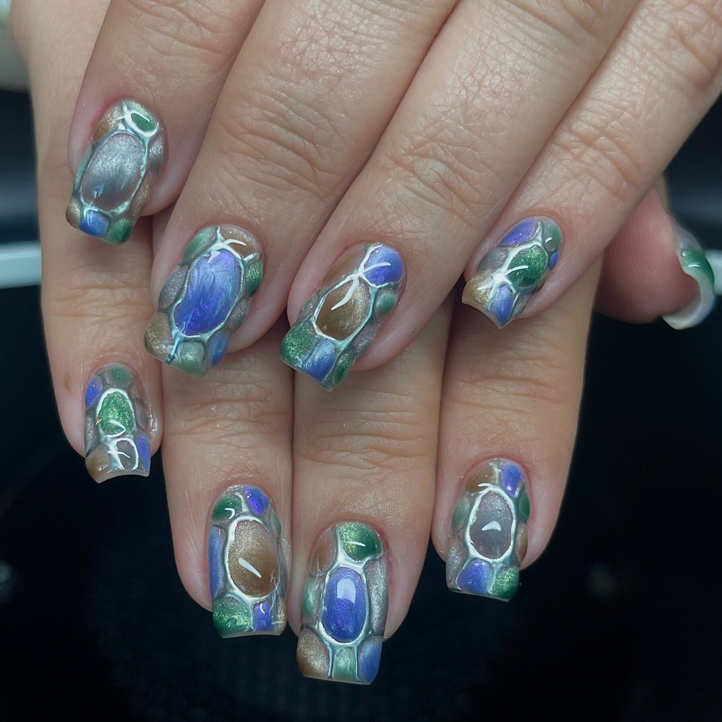 Come in as you are and leave with nails that rock. 

Gemstone vibes brought to you by Sr. 'Cureist Cheyanne. Grab a seat with us this week and let us bring your inspo to life. 

#austinnailsalon #atxnails #austinsalon #austinnailtech #atxnailstudio #