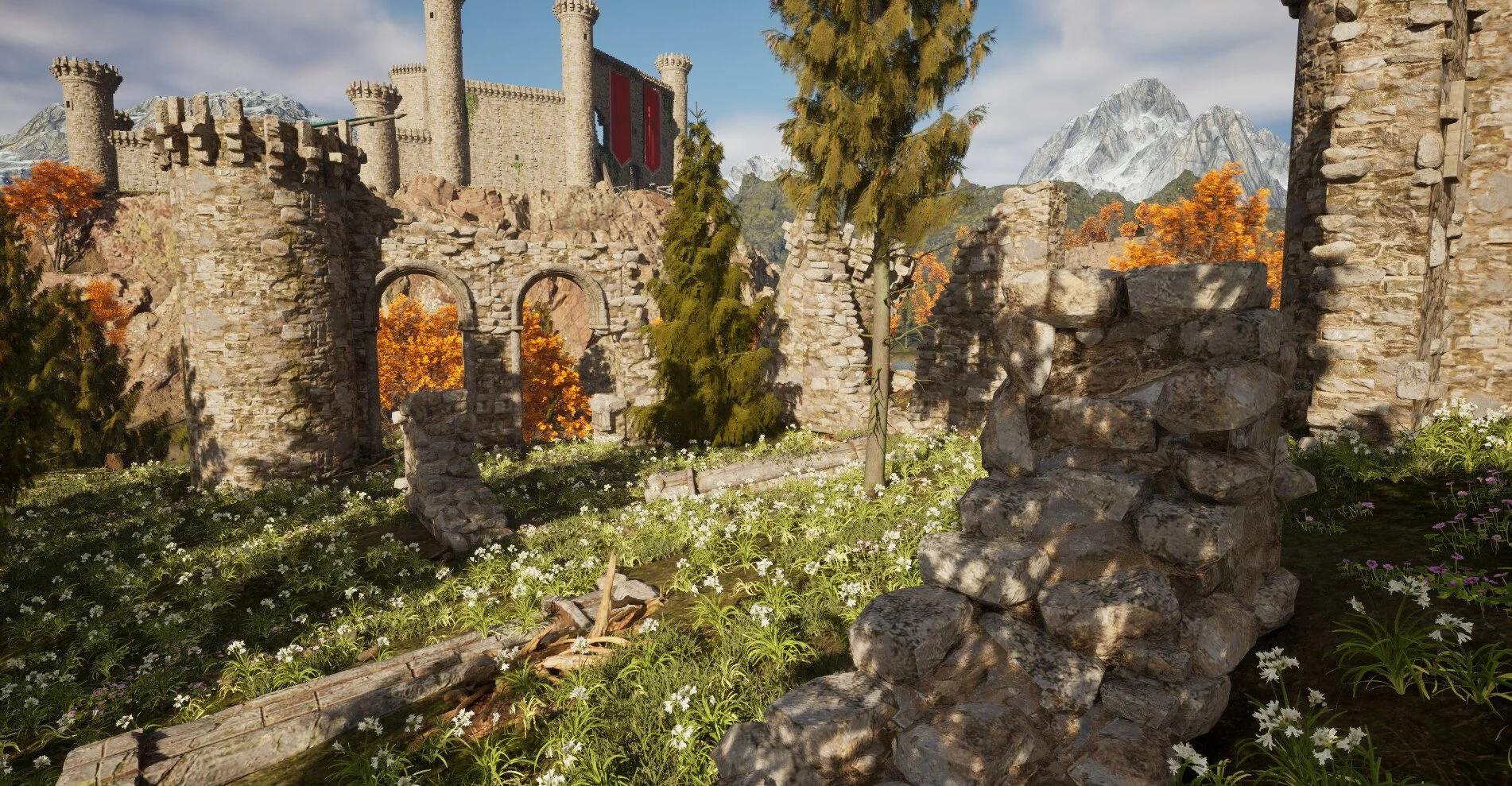 5th ruins with flowers and branches.jpg