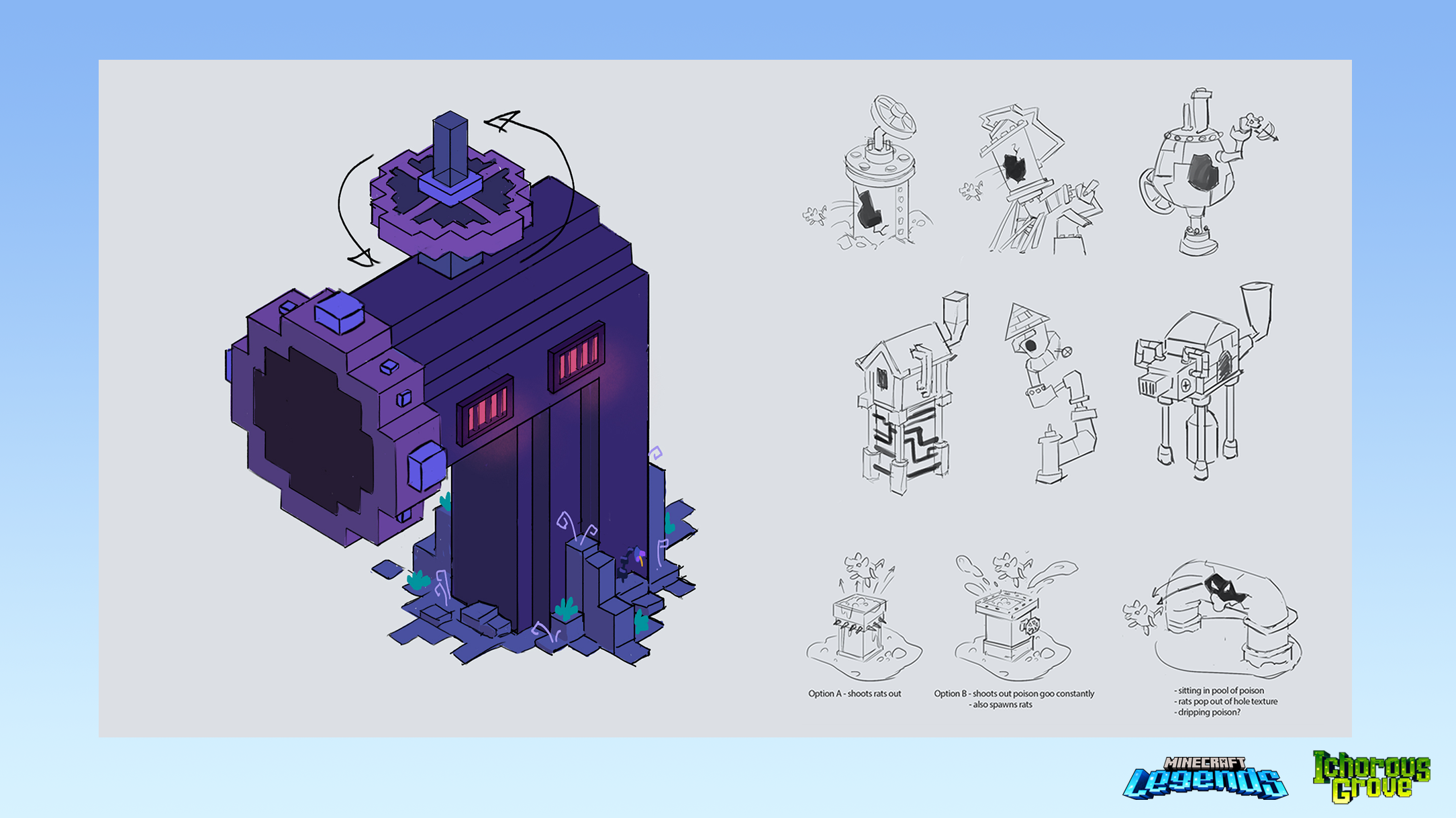Minecraft Legends - Ichorous Grove Prop