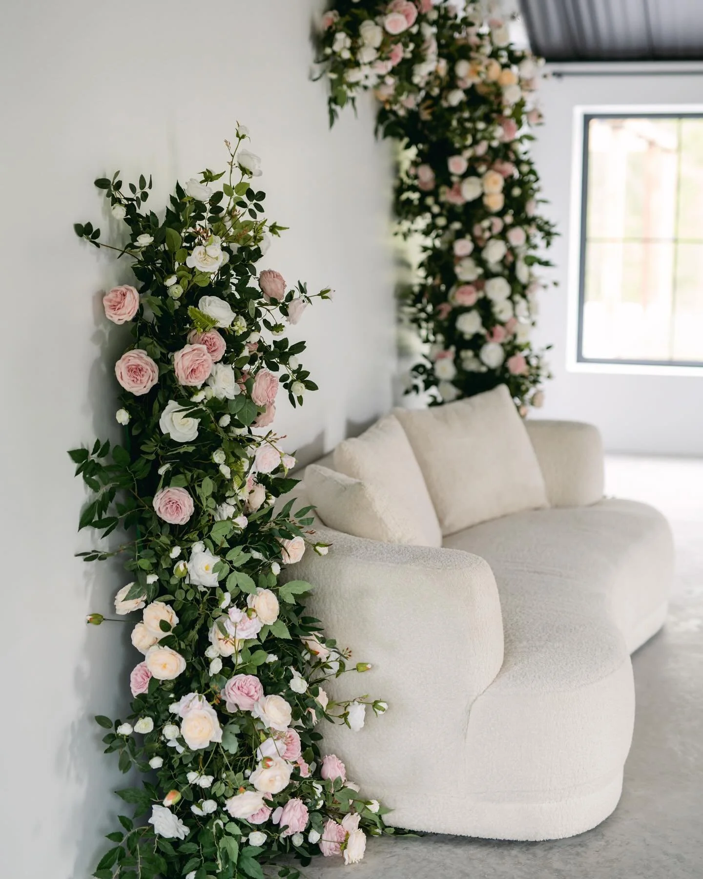 Our beautiful silk flower display by @cjhflorals will be up until June 30th. 🌸🌷🌱