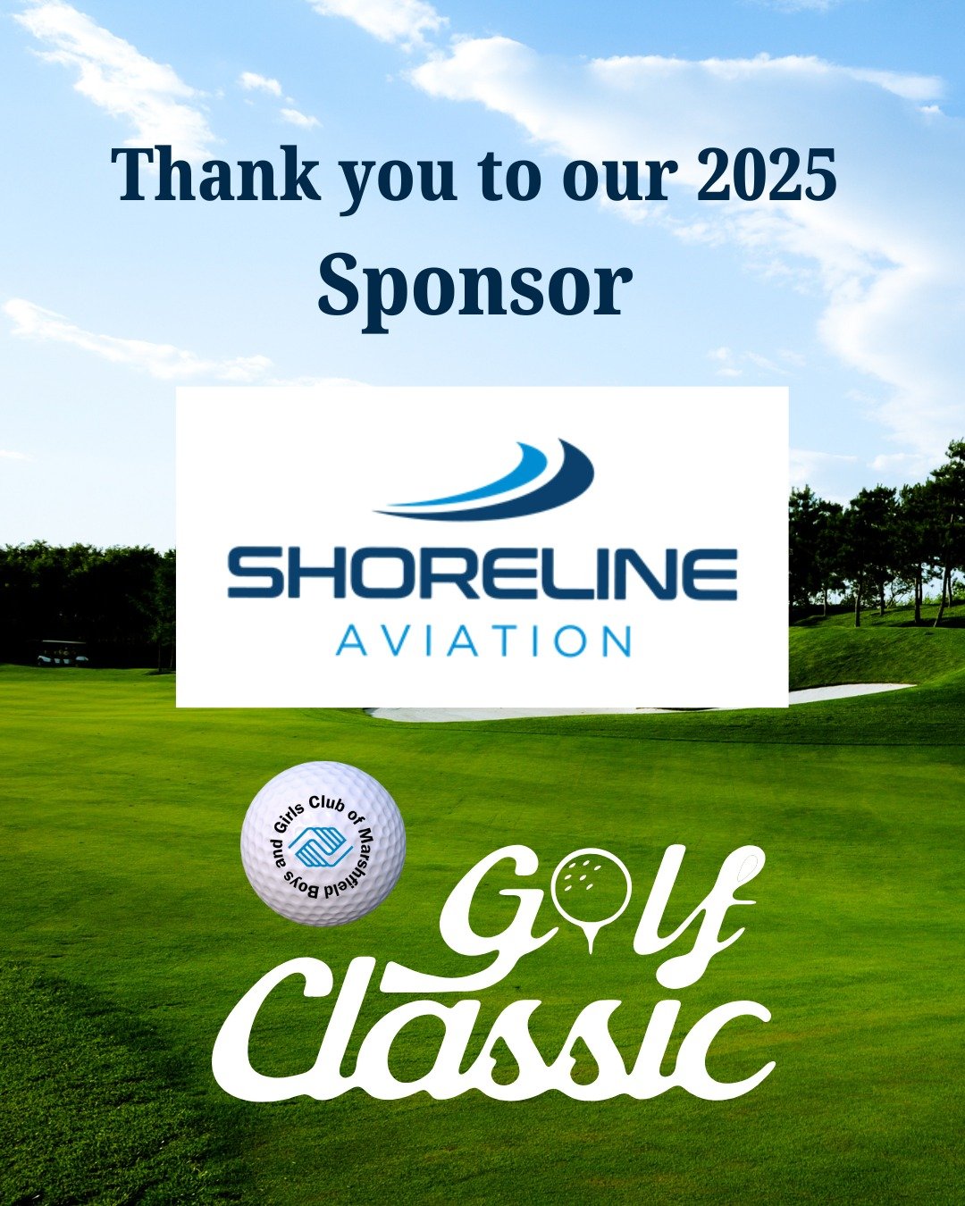 Thank you to our Annual Golf Classic sponsor, @shorelineaviationkghg . We are so grateful for their continued generosity and ongoing support of our mission. 

Looking forward to a great day on the course!