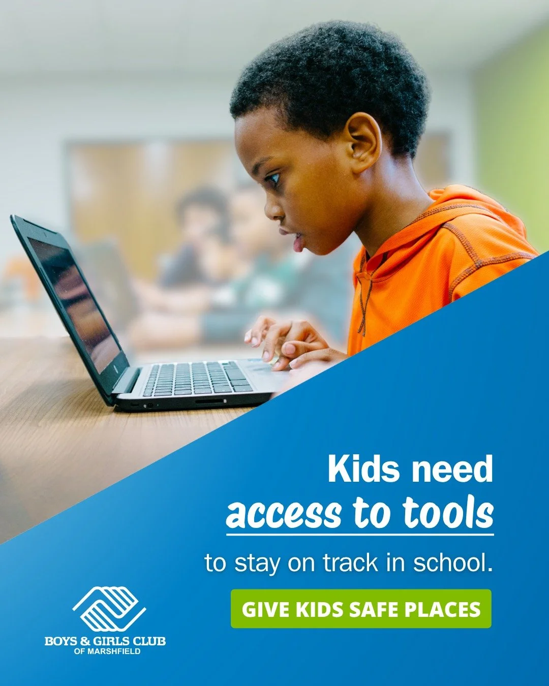 Every child deserves access to the tools they need to succeed in school. At the Boys &amp; Girls Club, we provide safe spaces, homework help, and reliable technology so members can learn, grow, and stay on track academically. Together, we&rsquo;re bu