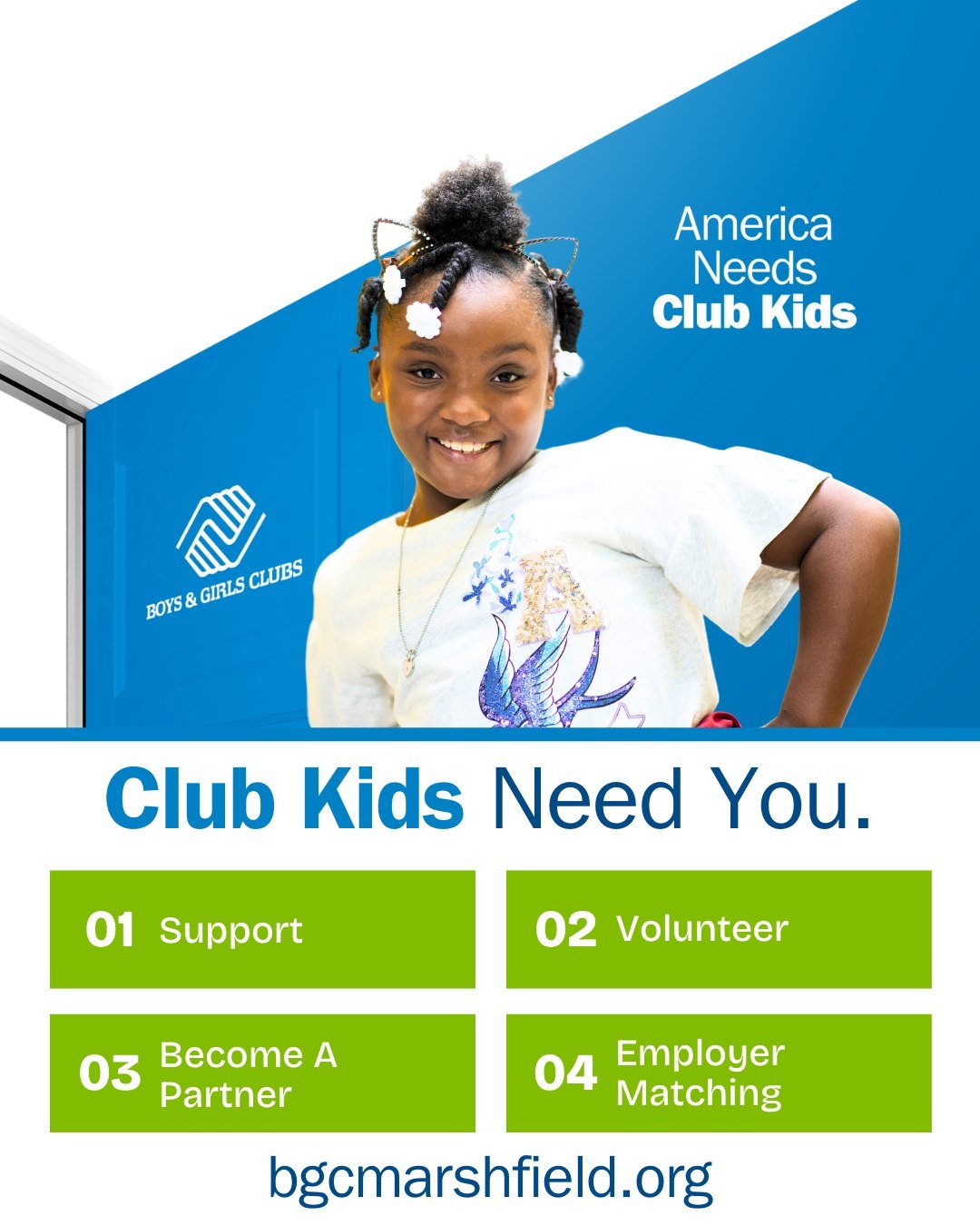 Wondering how you can support the Boys &amp; Girls Club of Marshfield?
💙 Donate
💙 Volunteer
💙 Become a Partner
💙 Employer Matching

Club Kids need you.

📍 37 Proprietors Drive, Marshfield, MA 02050
📞 (781) 834-2582
🌐 bgcmarshfield.org

#BGCMar
